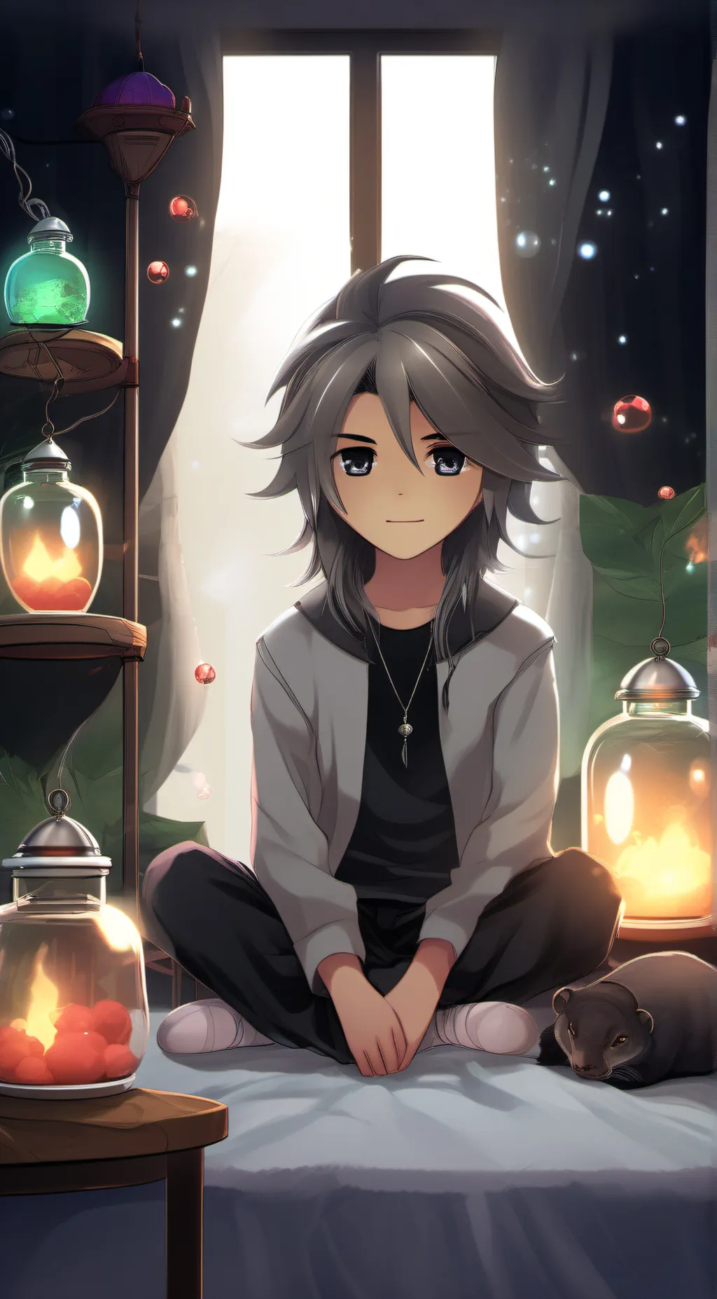 ai character: Pomni evil background