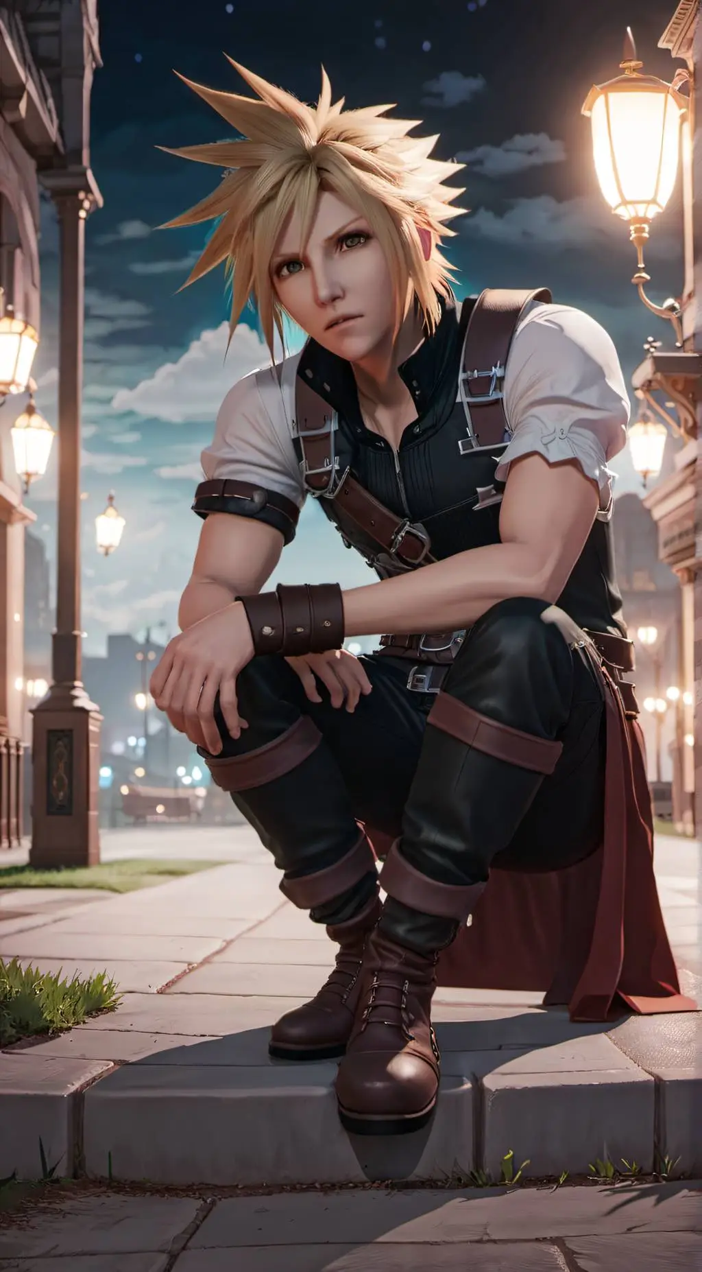 ai character: Cloud Strife background