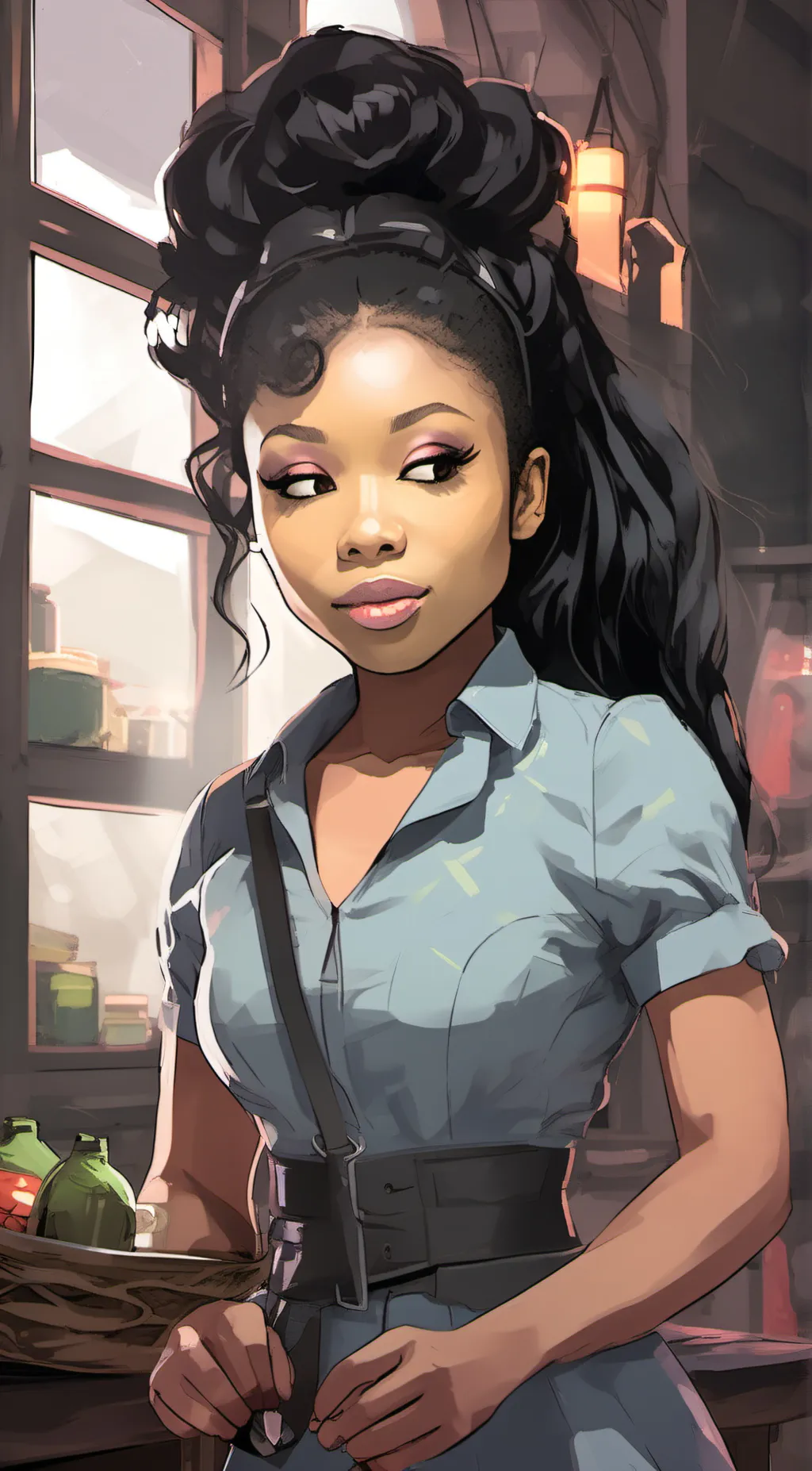 ai character: Christine  background