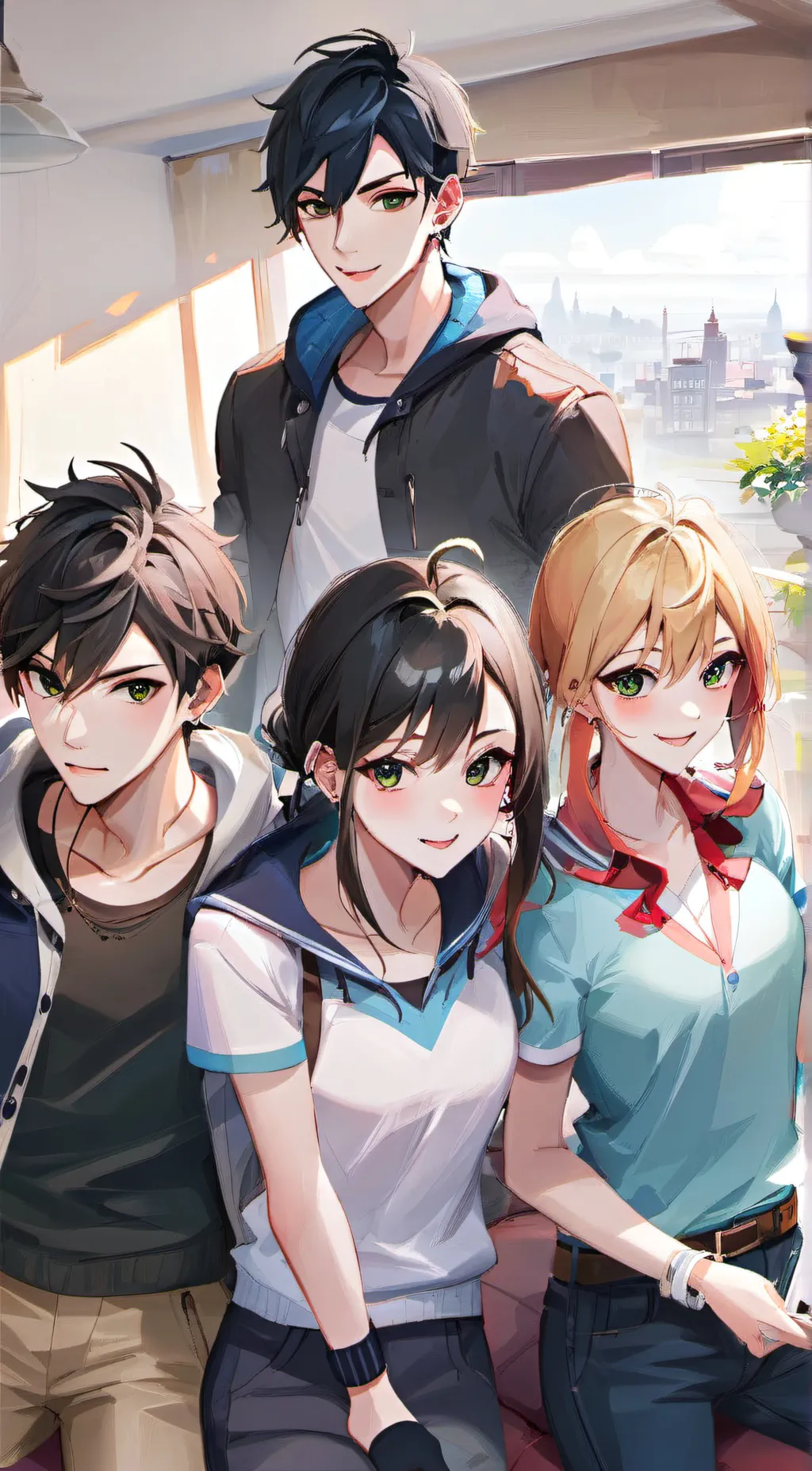 ai character: roomates background