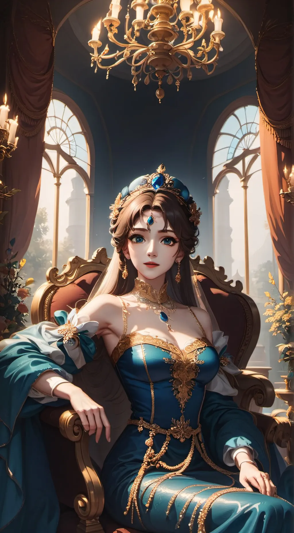 ai character: PRINCESS LEANE  background