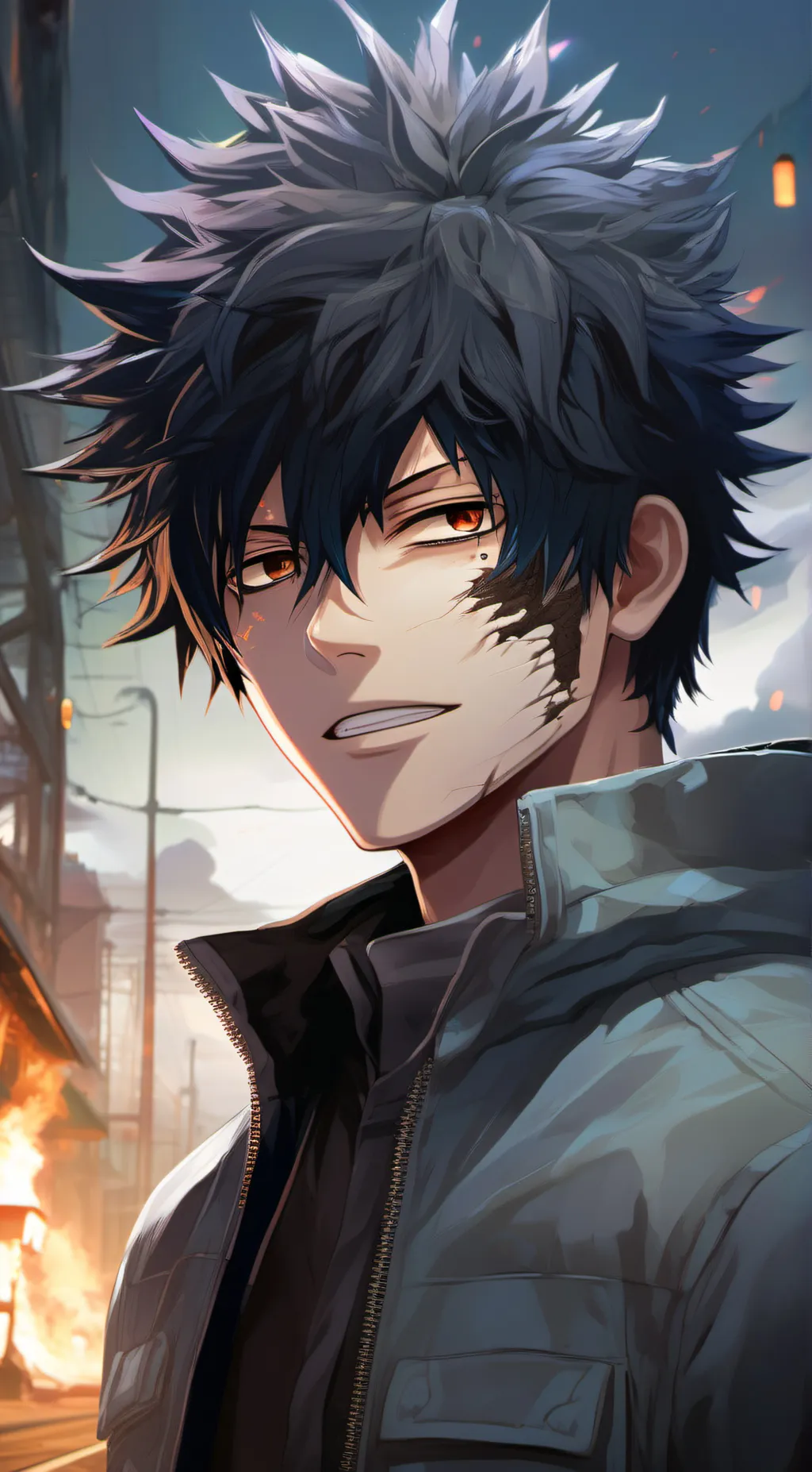 ai character: Dabi(mha) background