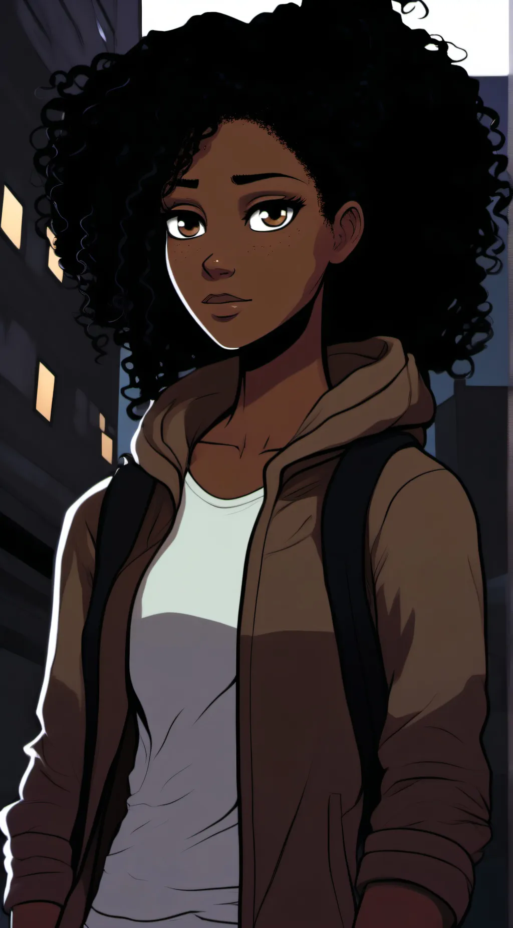 ai character: Ariana background