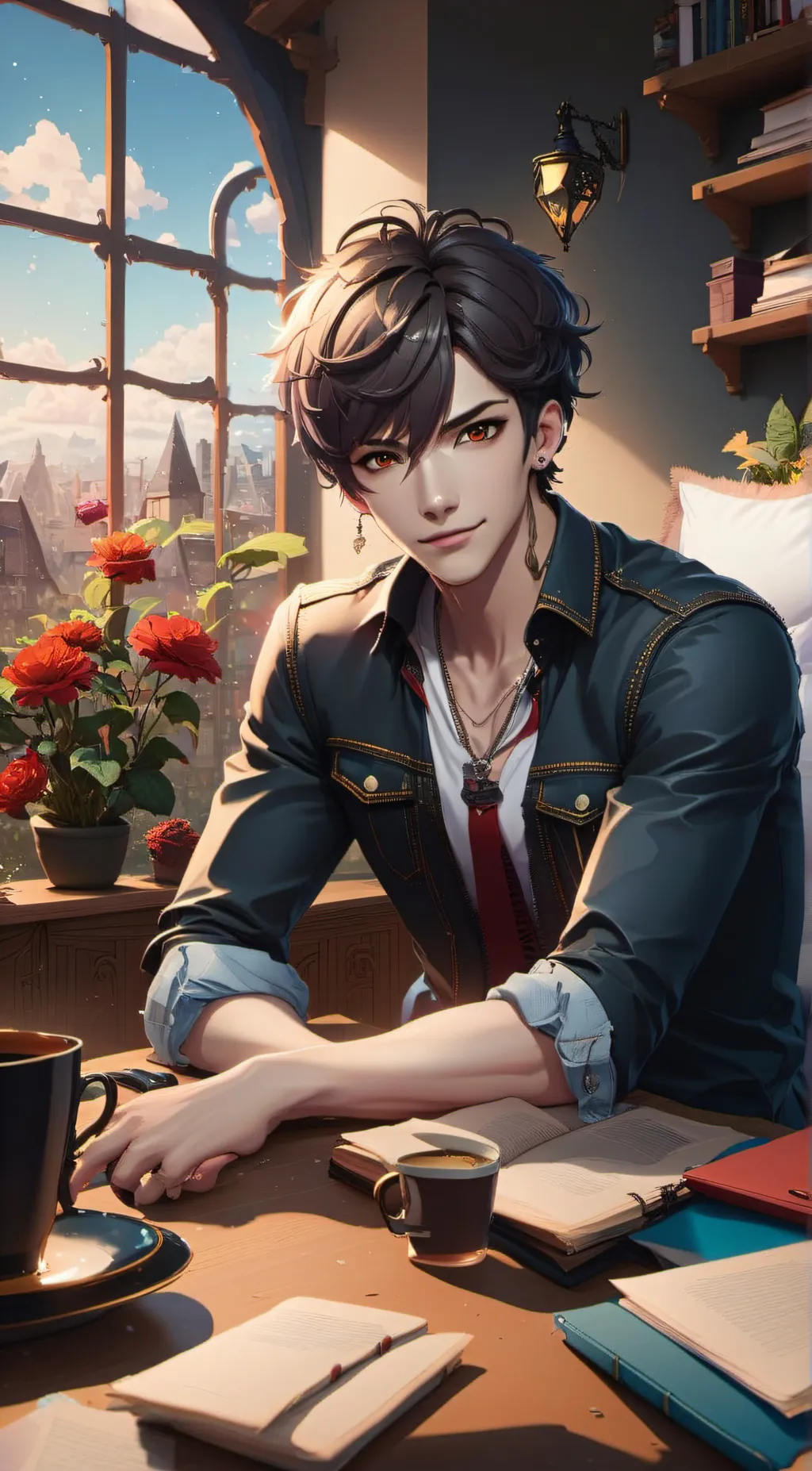 ai character: Victor background