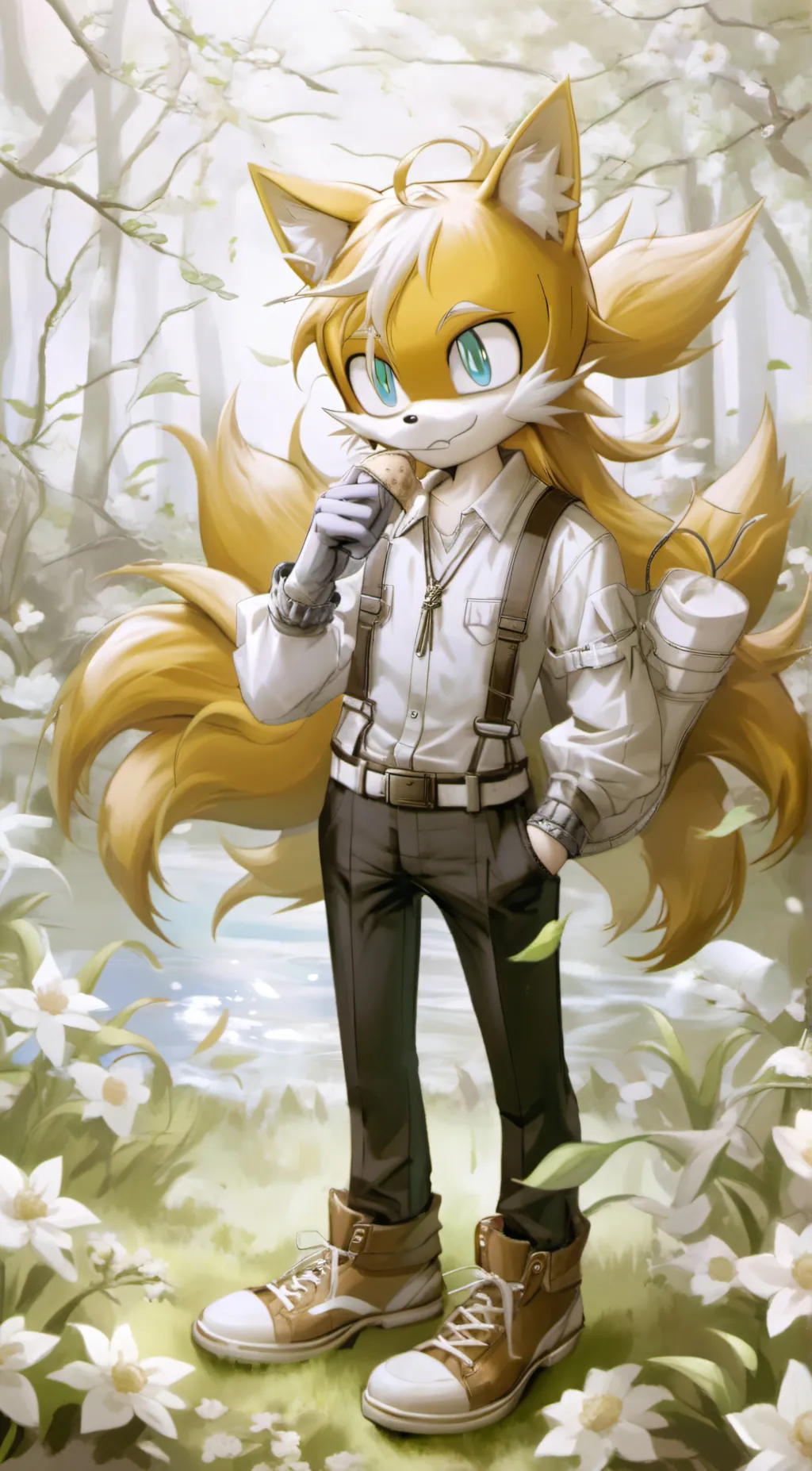 ai character: Bro is like that v background