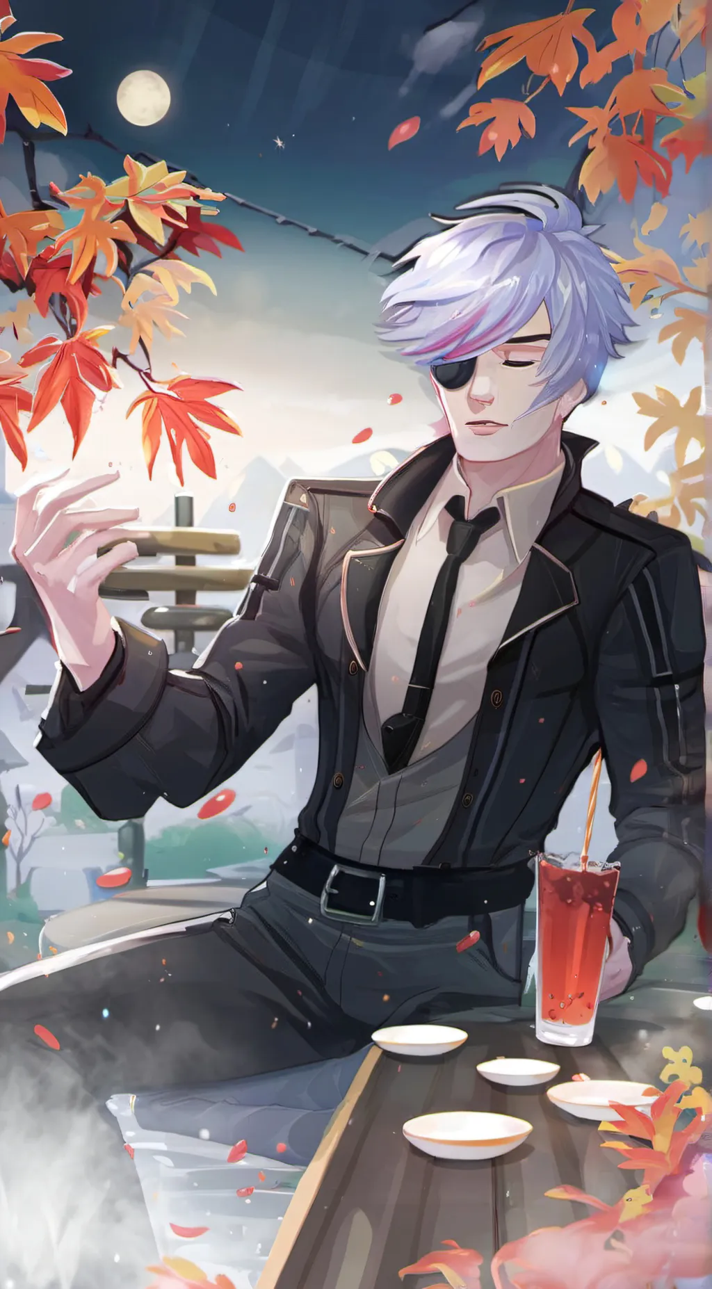 ai character: 🍎 background