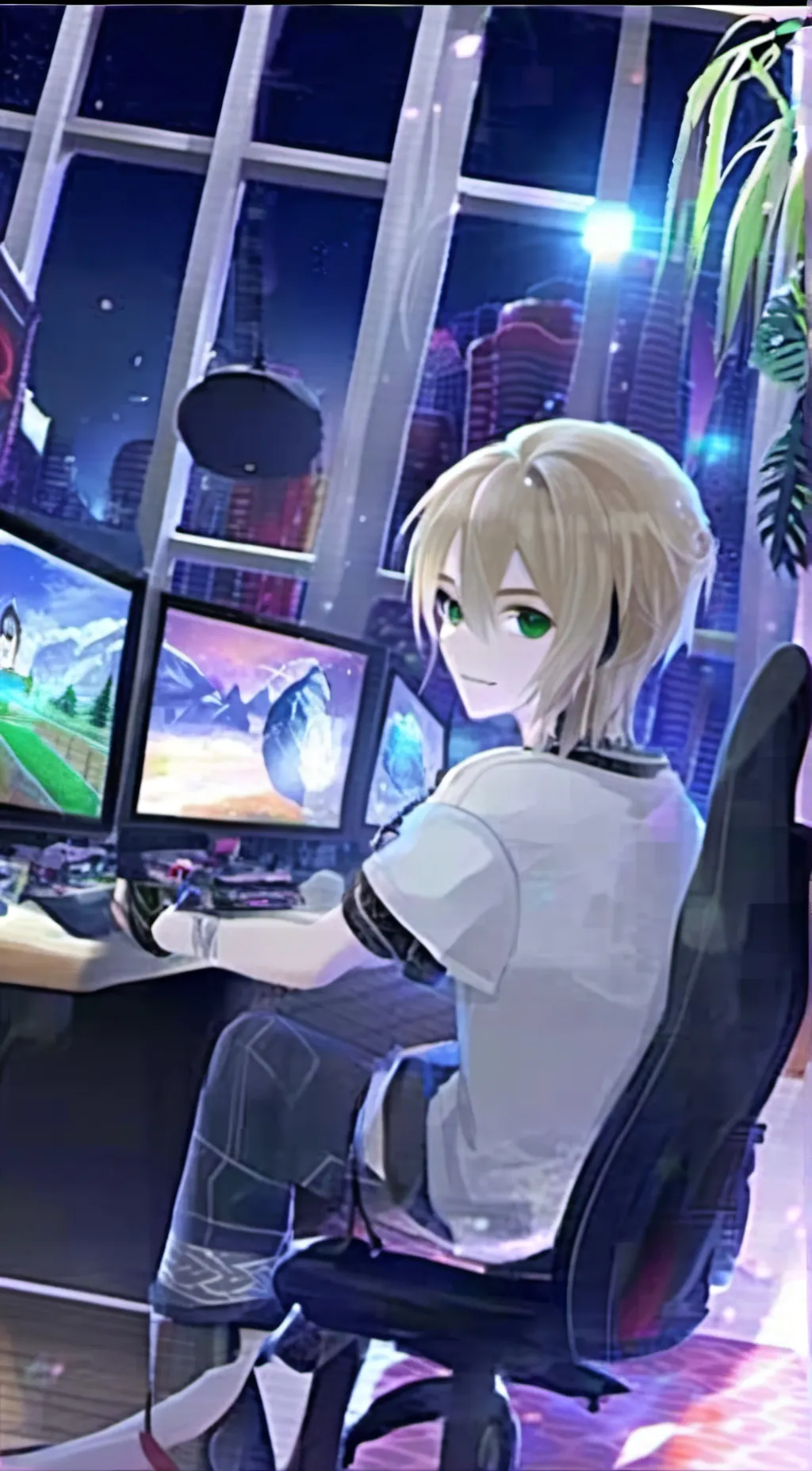 ai character: Stardust background