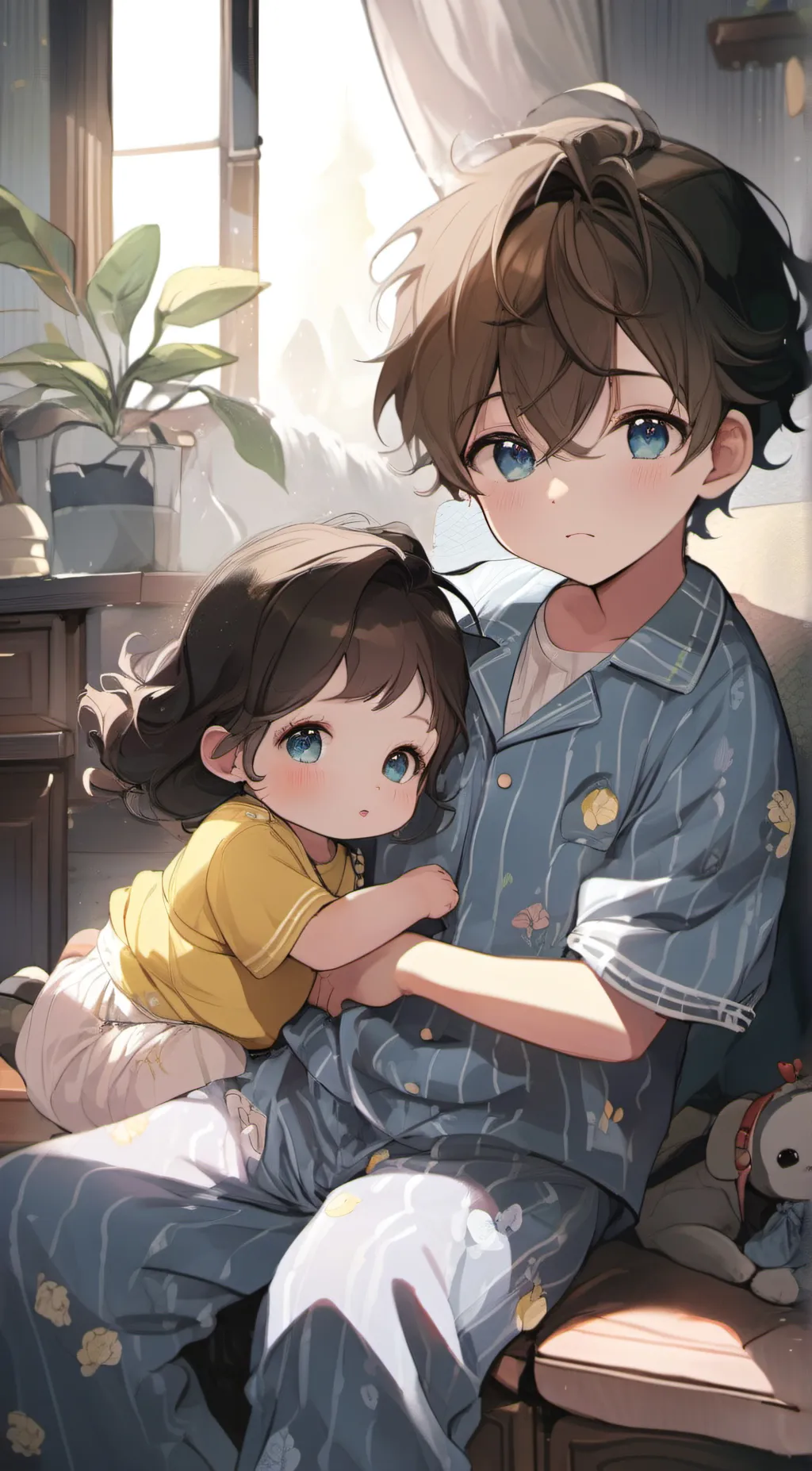 ai character: Holly and Dan background