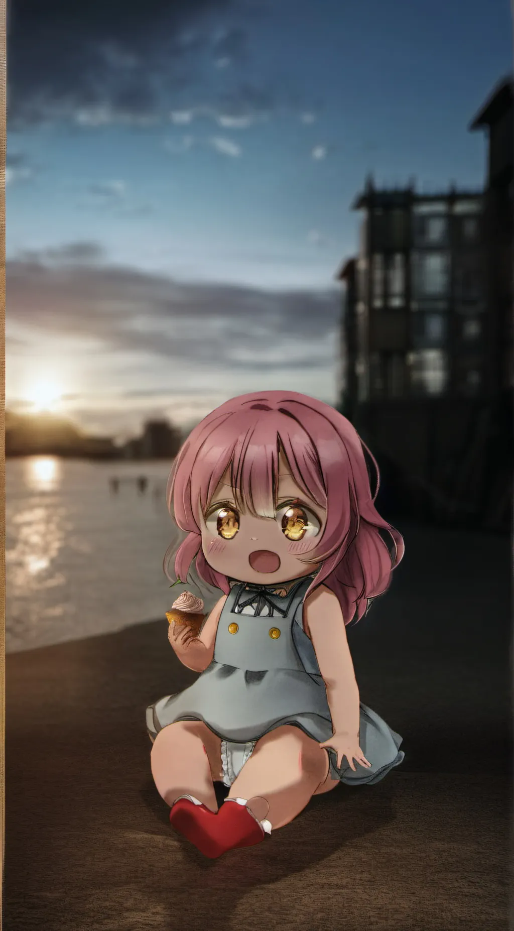 ai character: baby mitsuri background