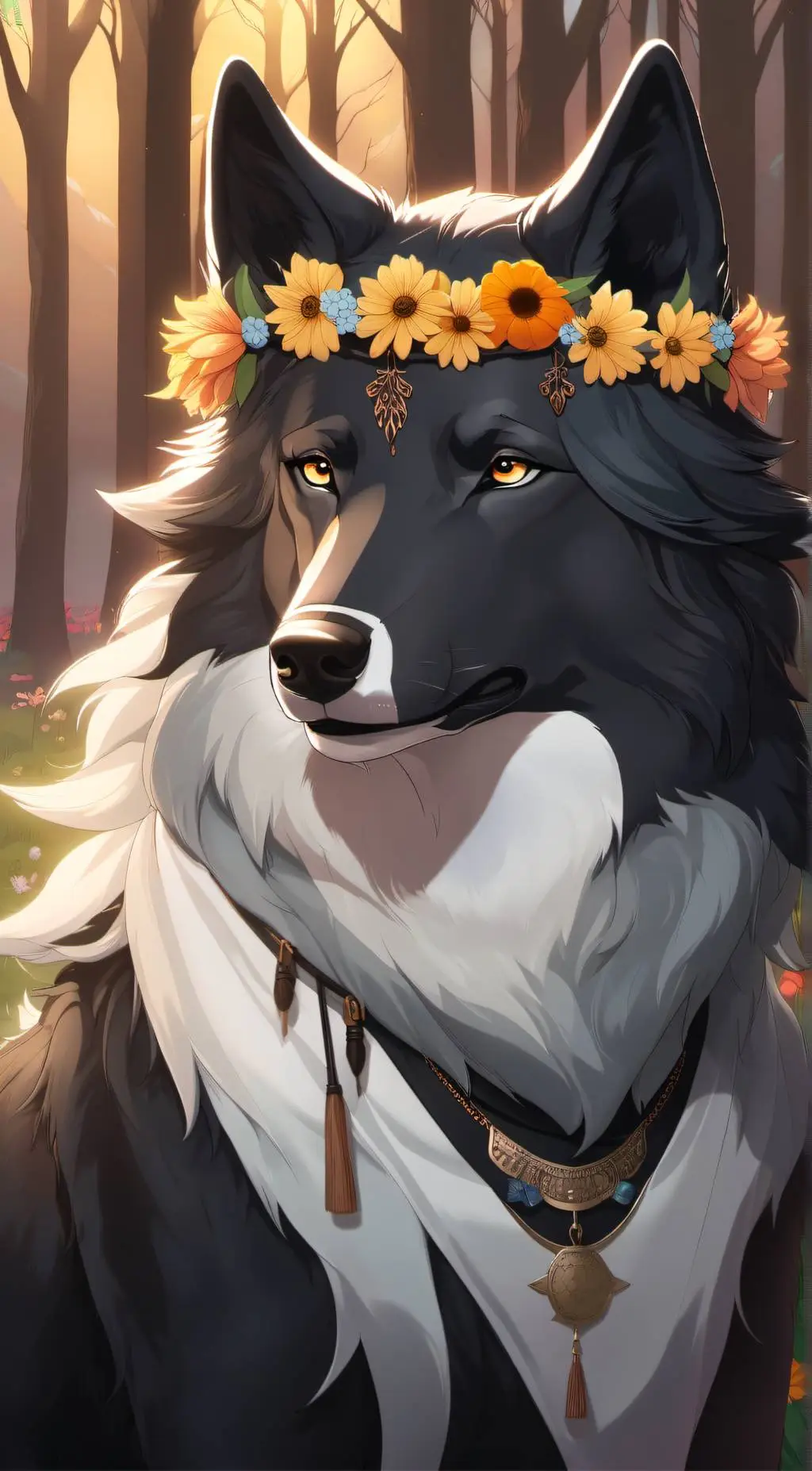 ai character: Wolf rp background