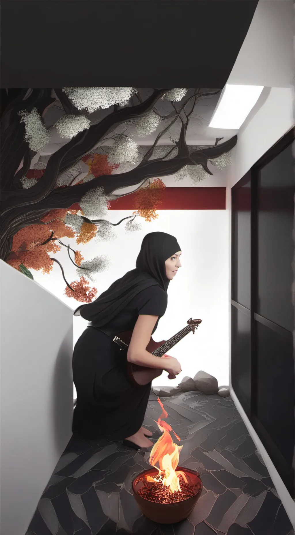 ai character: Nara background