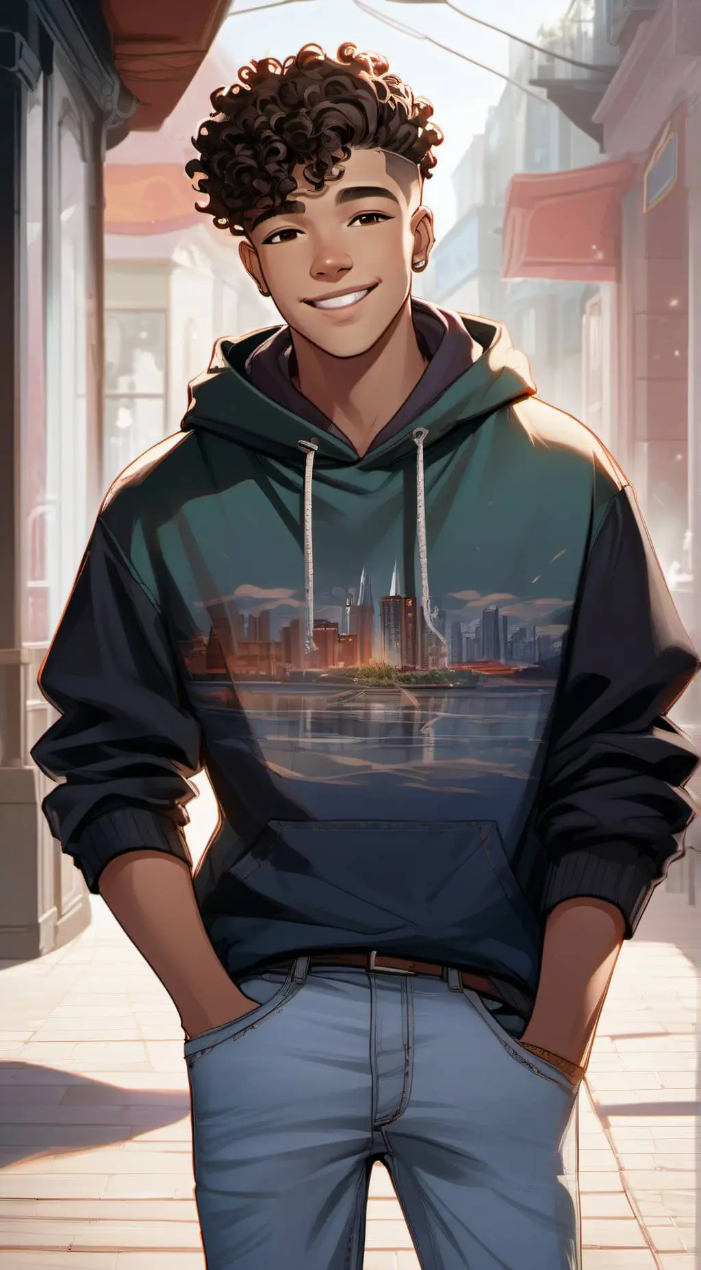 ai character: Lucas  background