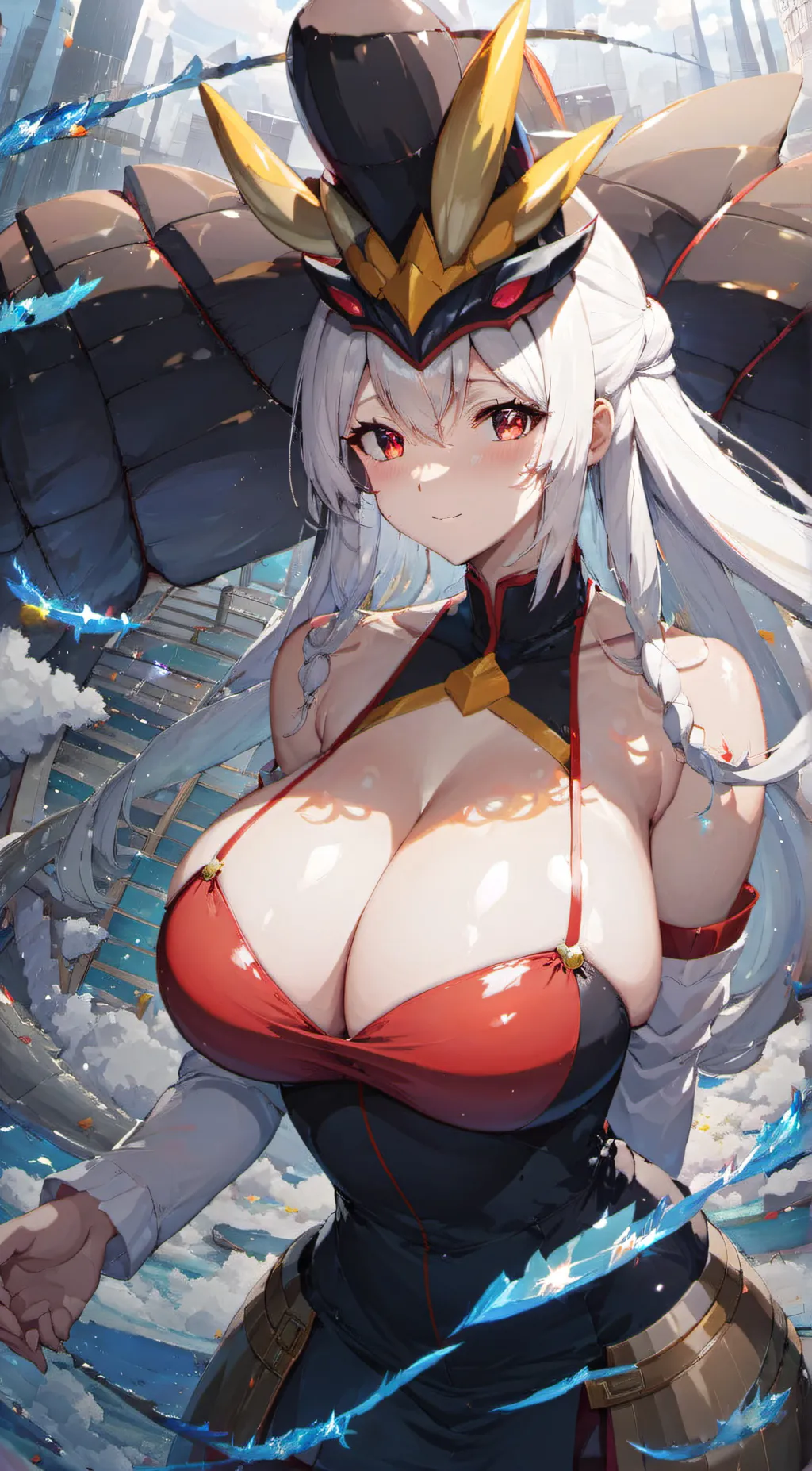 ai character: Rain background