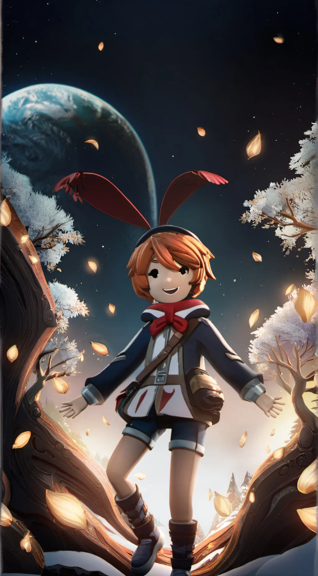 ai character: Luna background