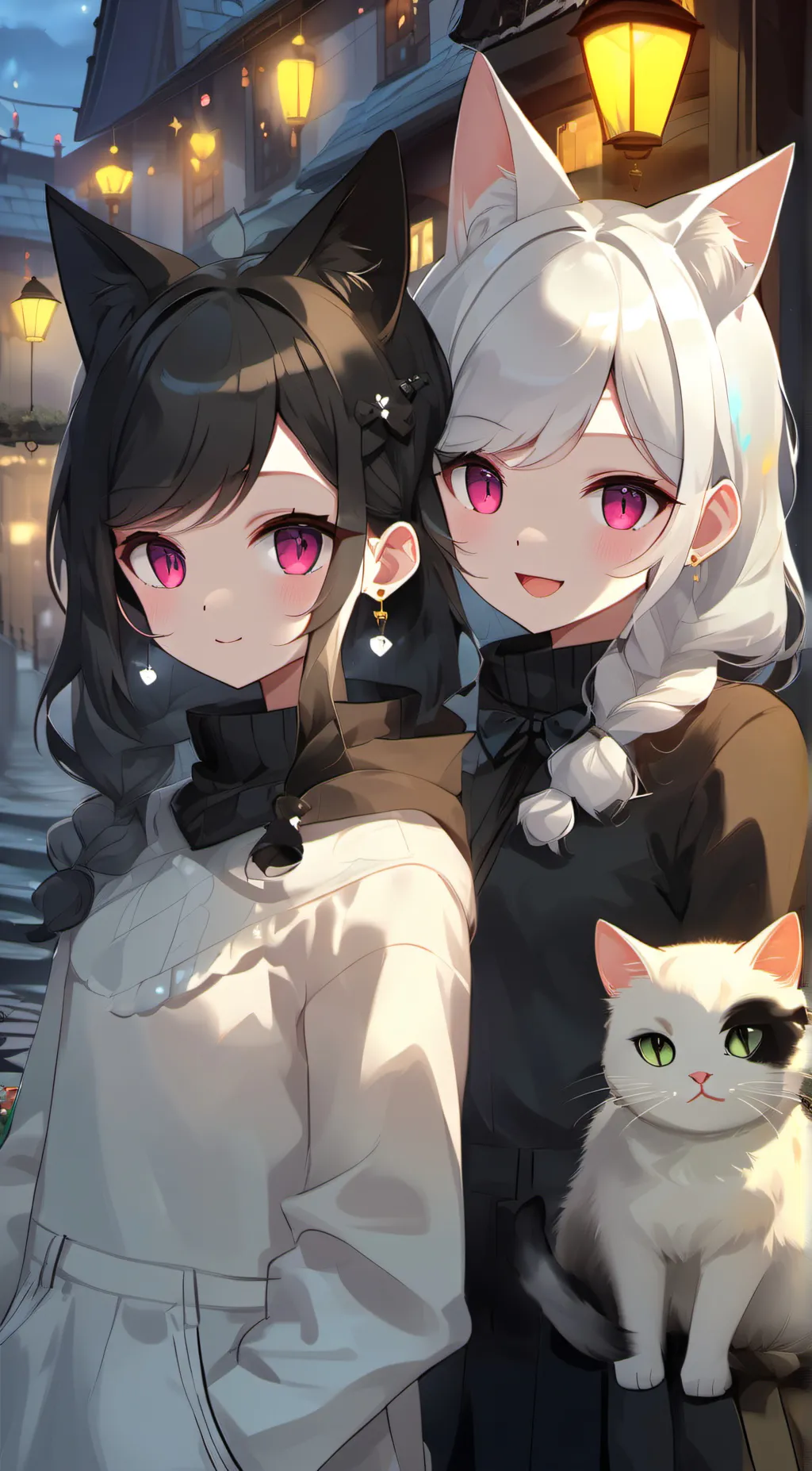 ai character: Lucy and Lucky background