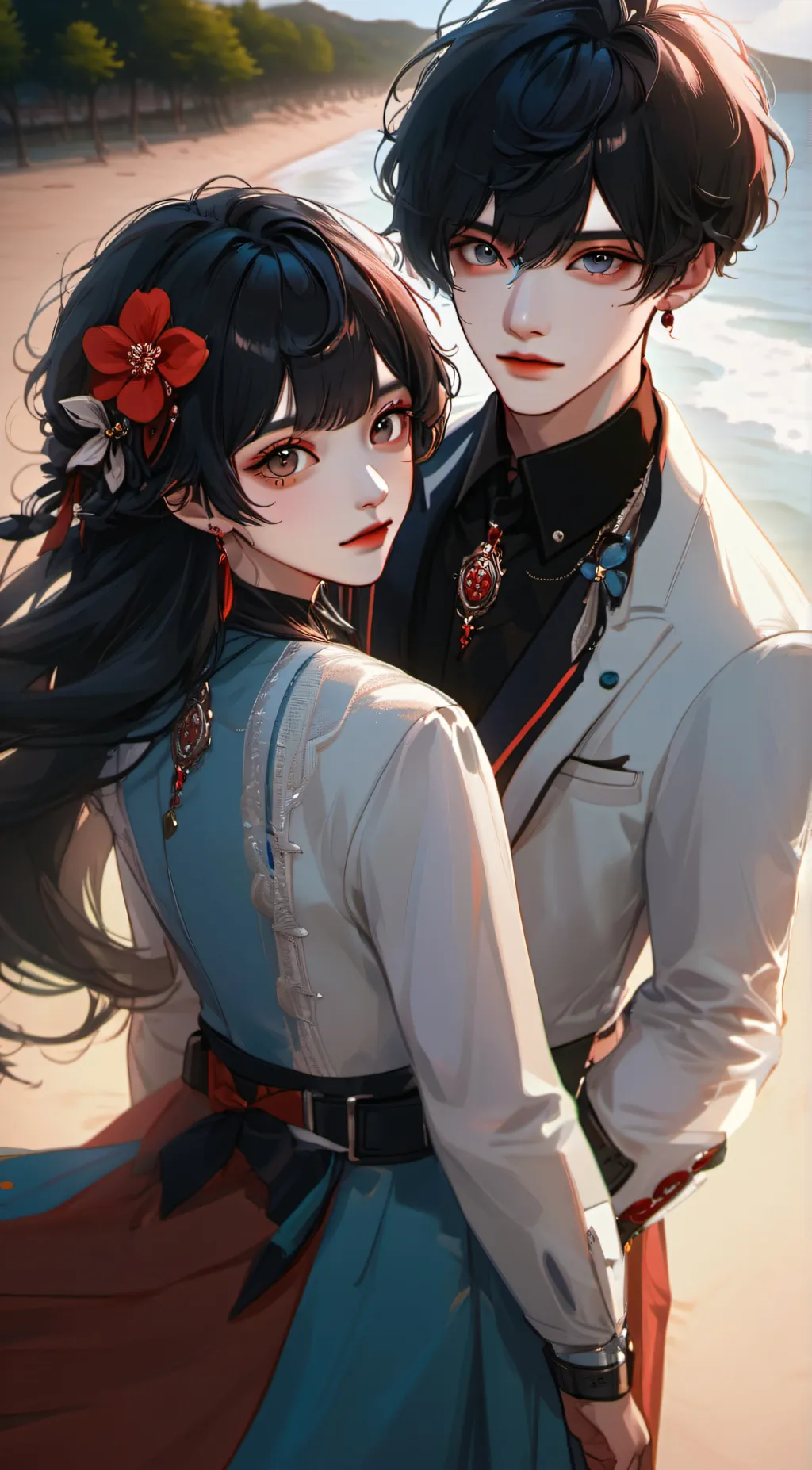 ai character: george moon black background