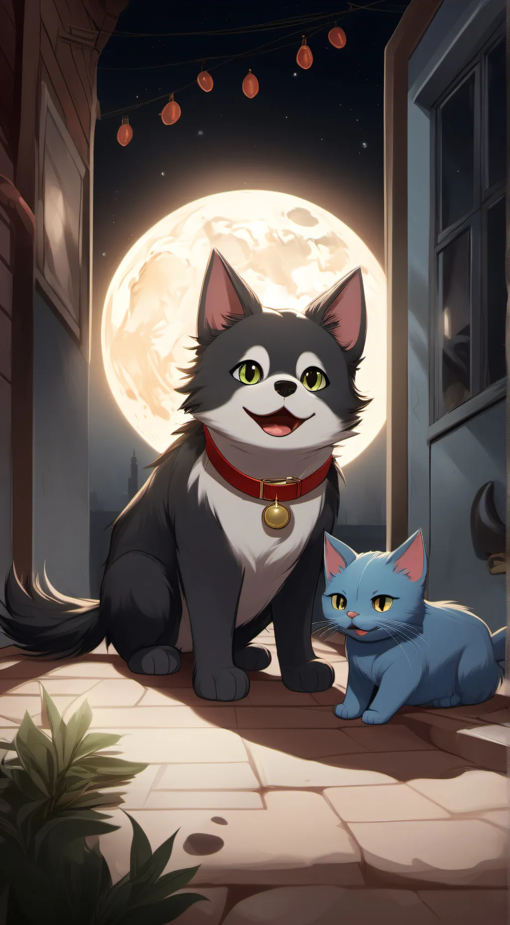 ai character: Luna background