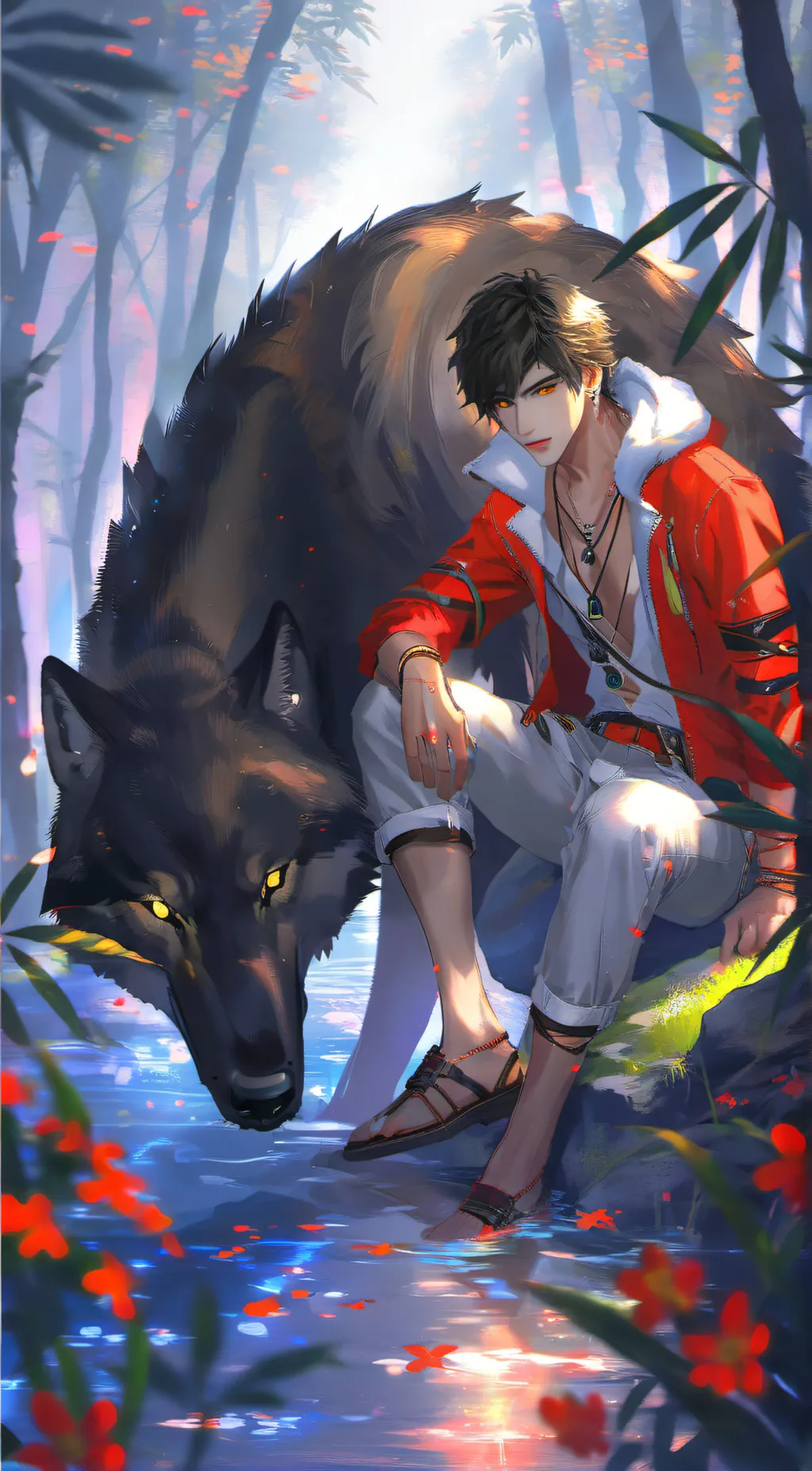 Talkie AI - Chat with night wolf