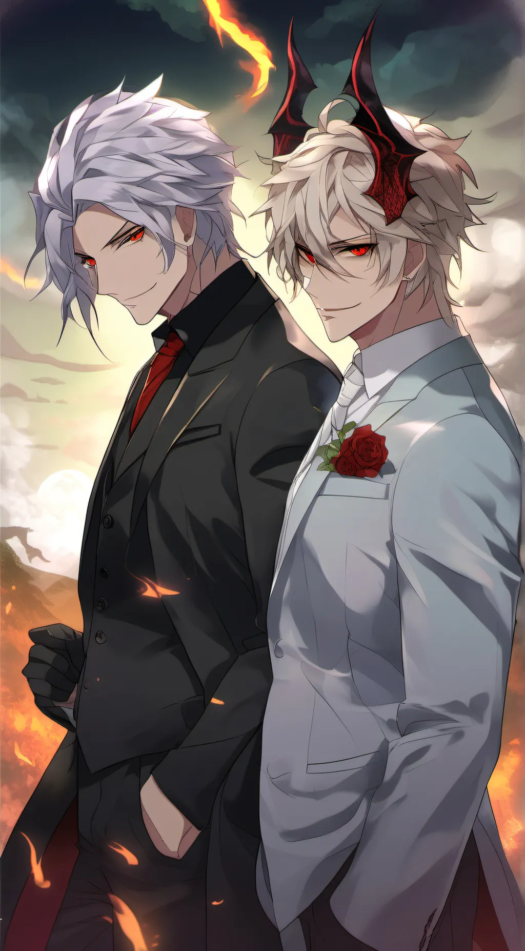 ai character: alastor and lucife background