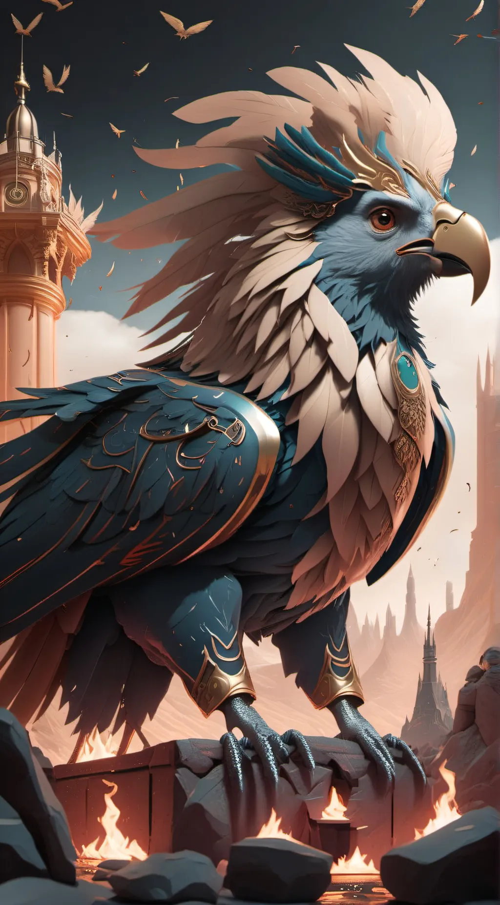 ai character: dragonfly  background