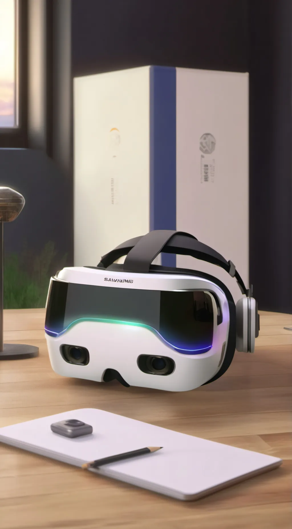 ai character: VR Headset background