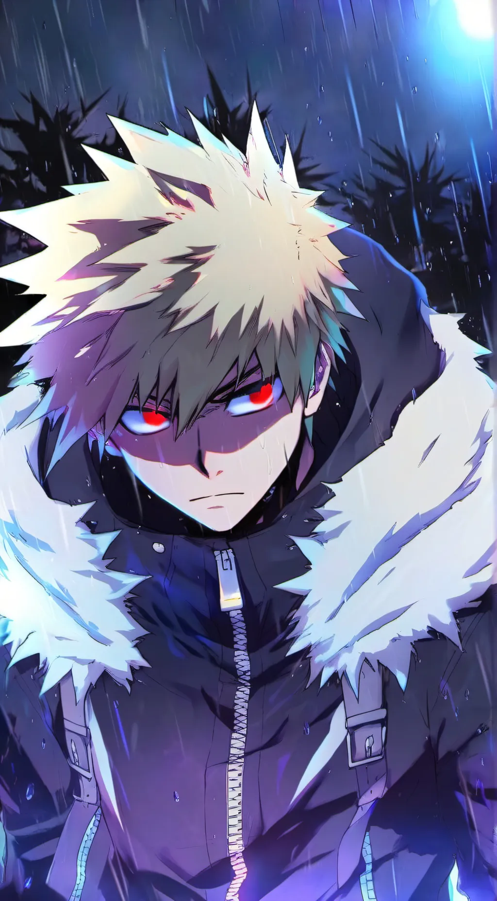 ai character: Katsuki Bakugo  background