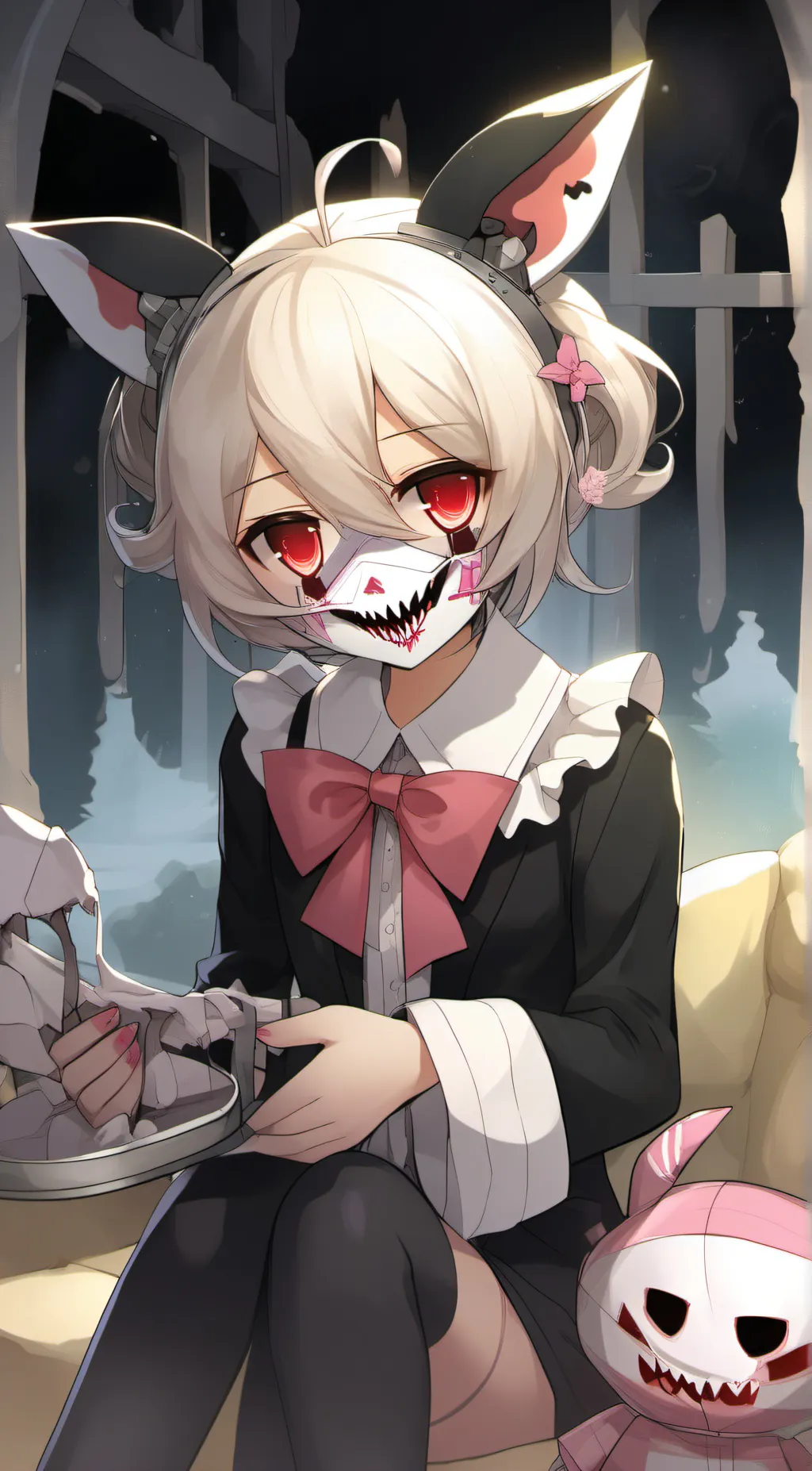 ai character: fnia nightmare ◻️🦊 background