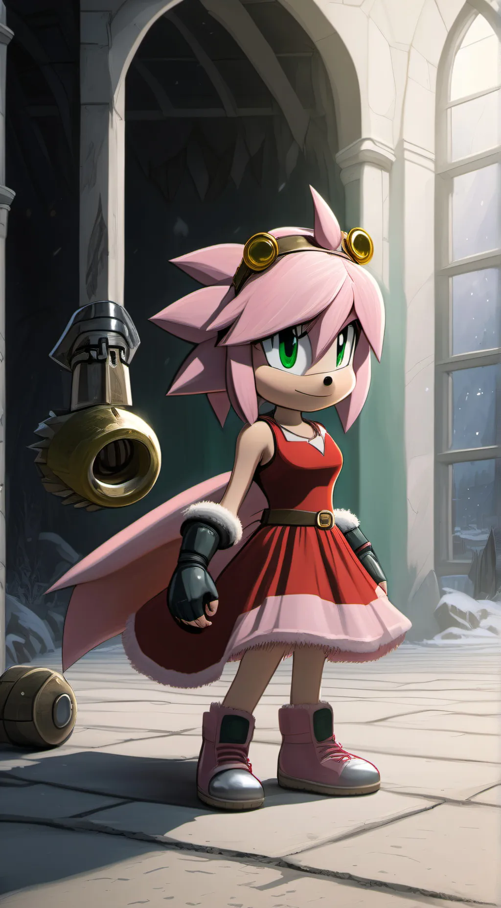 ai character: Amy rose background