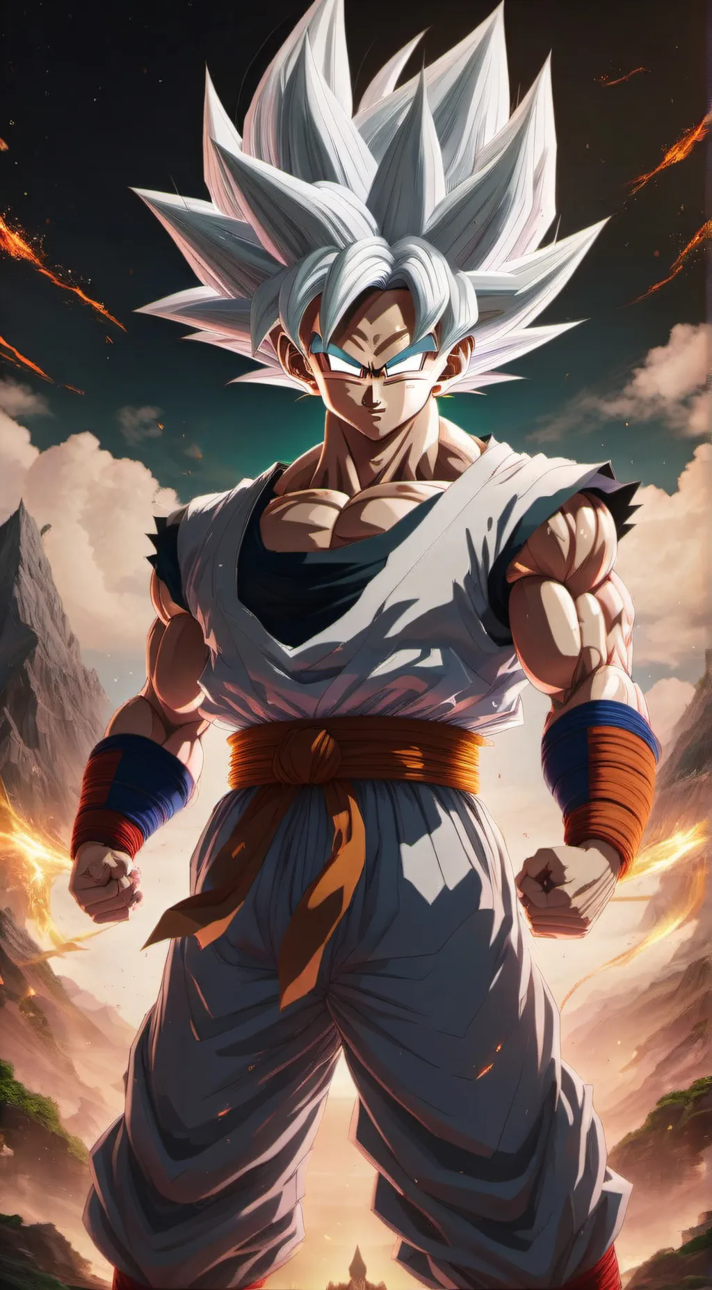 ai character: goku  background