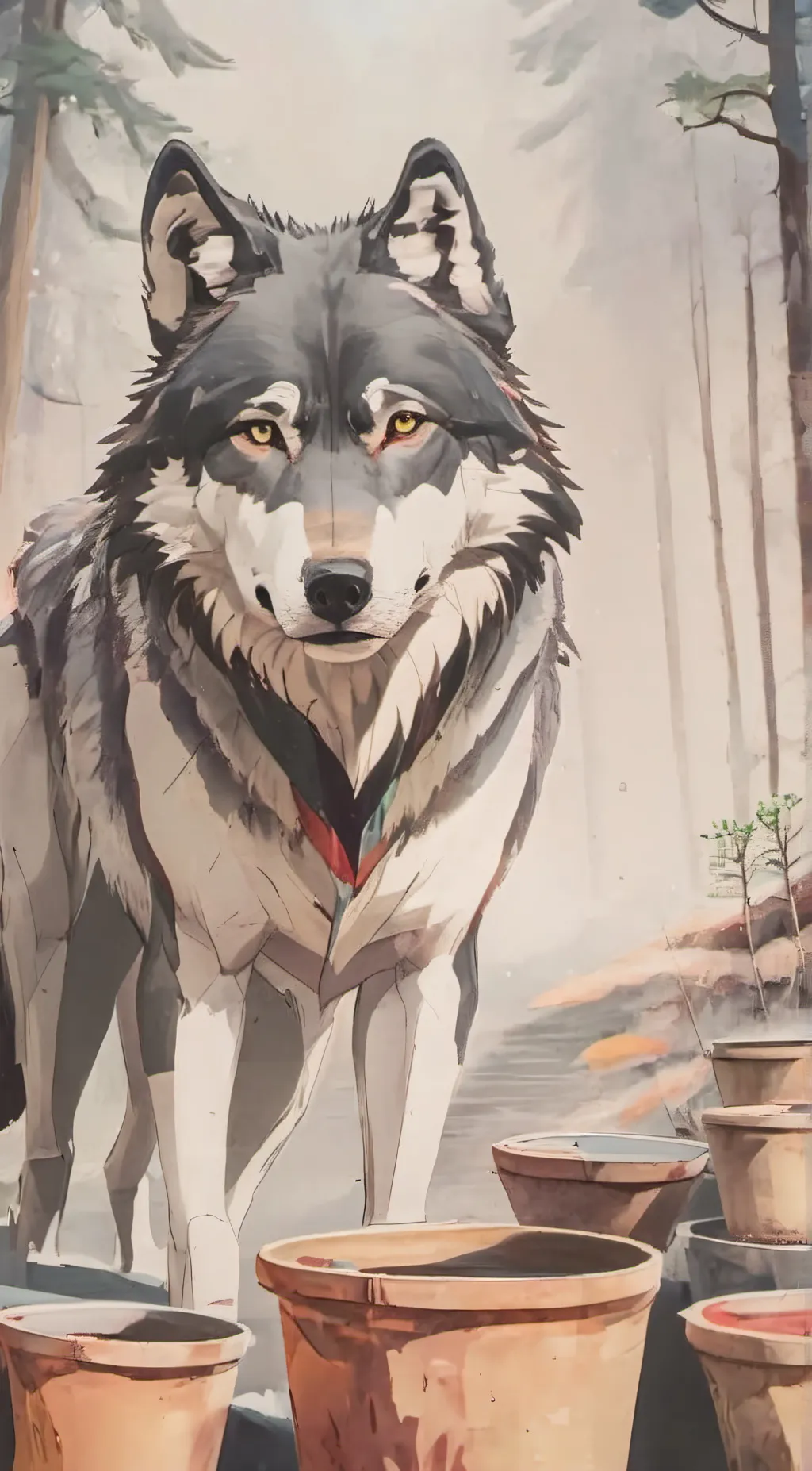 ai character: Alpha background