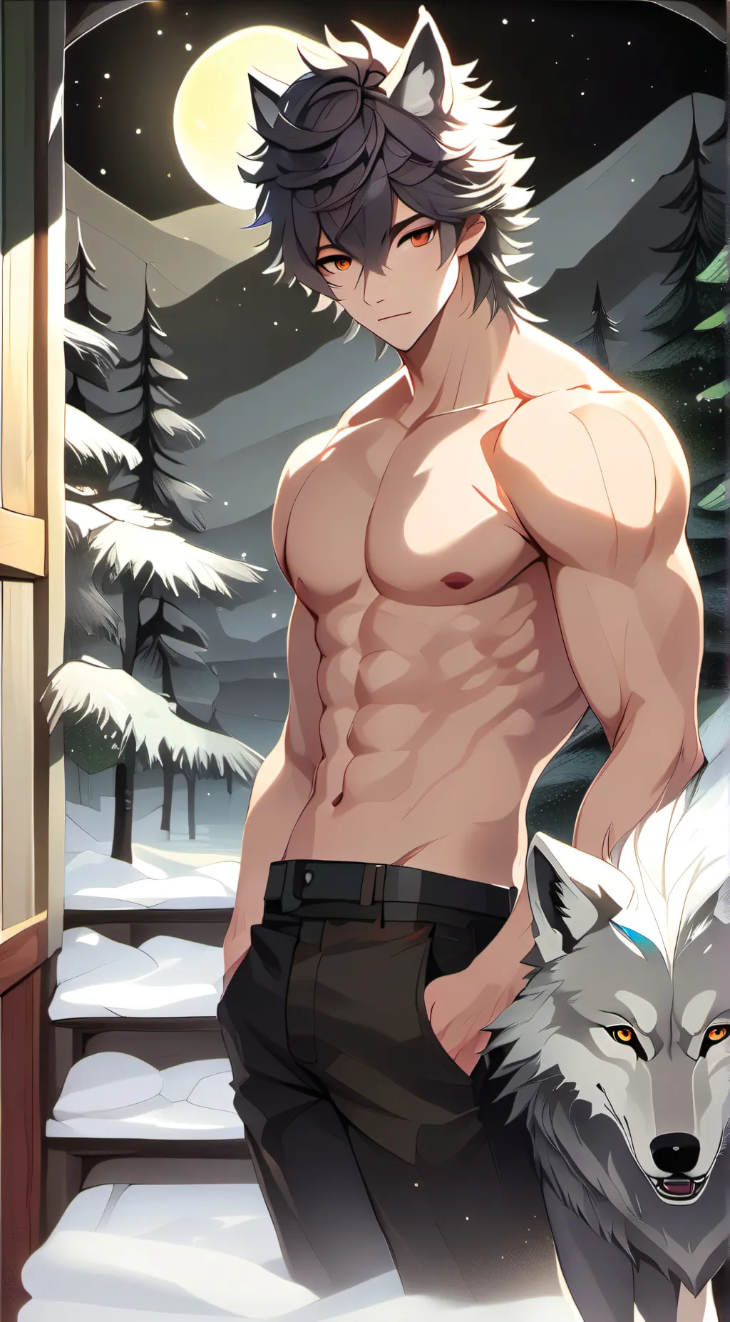 ai character: 😌 background