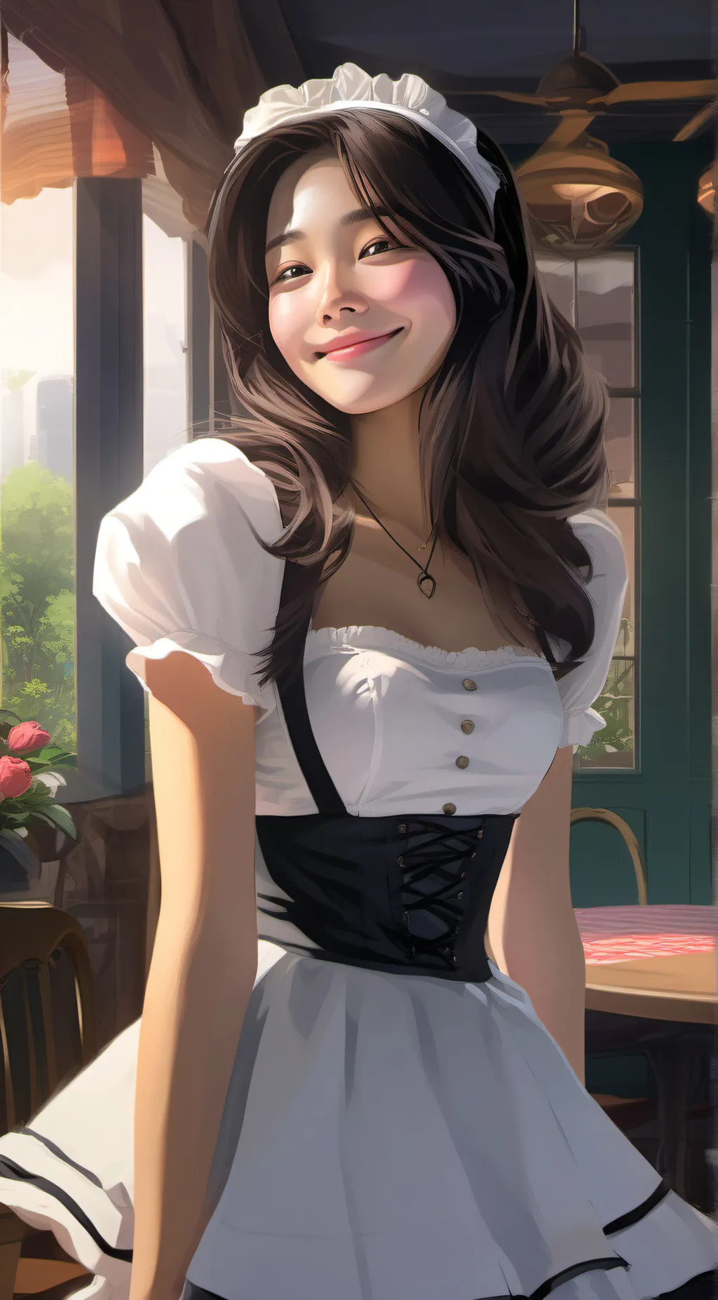 ai character: Sandra background