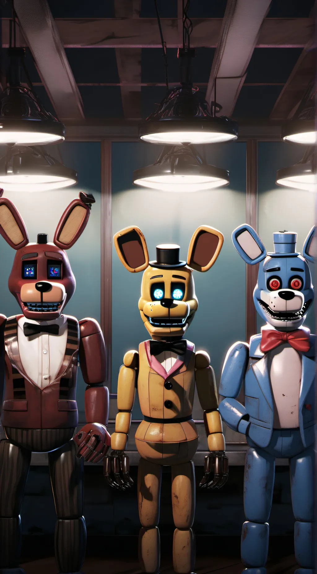 ai character: Fnaf 1 background