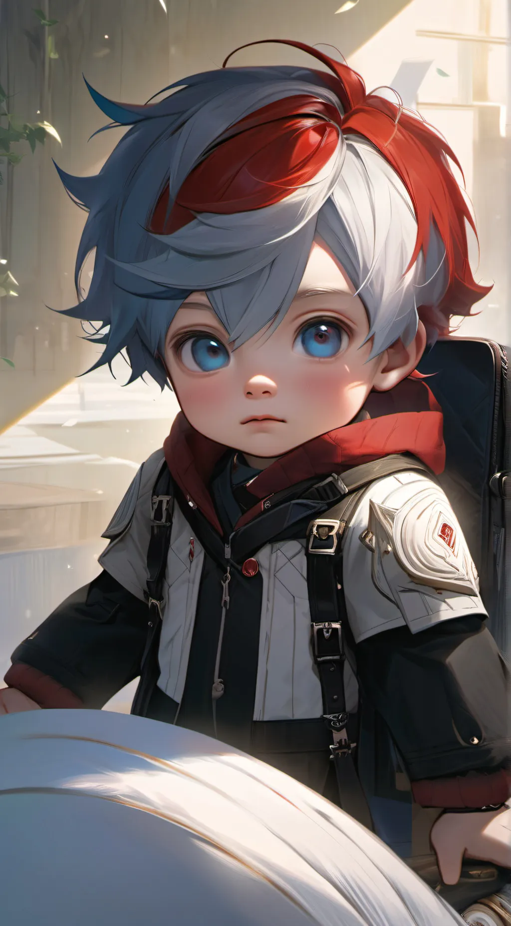 ai character: baby  shoto background