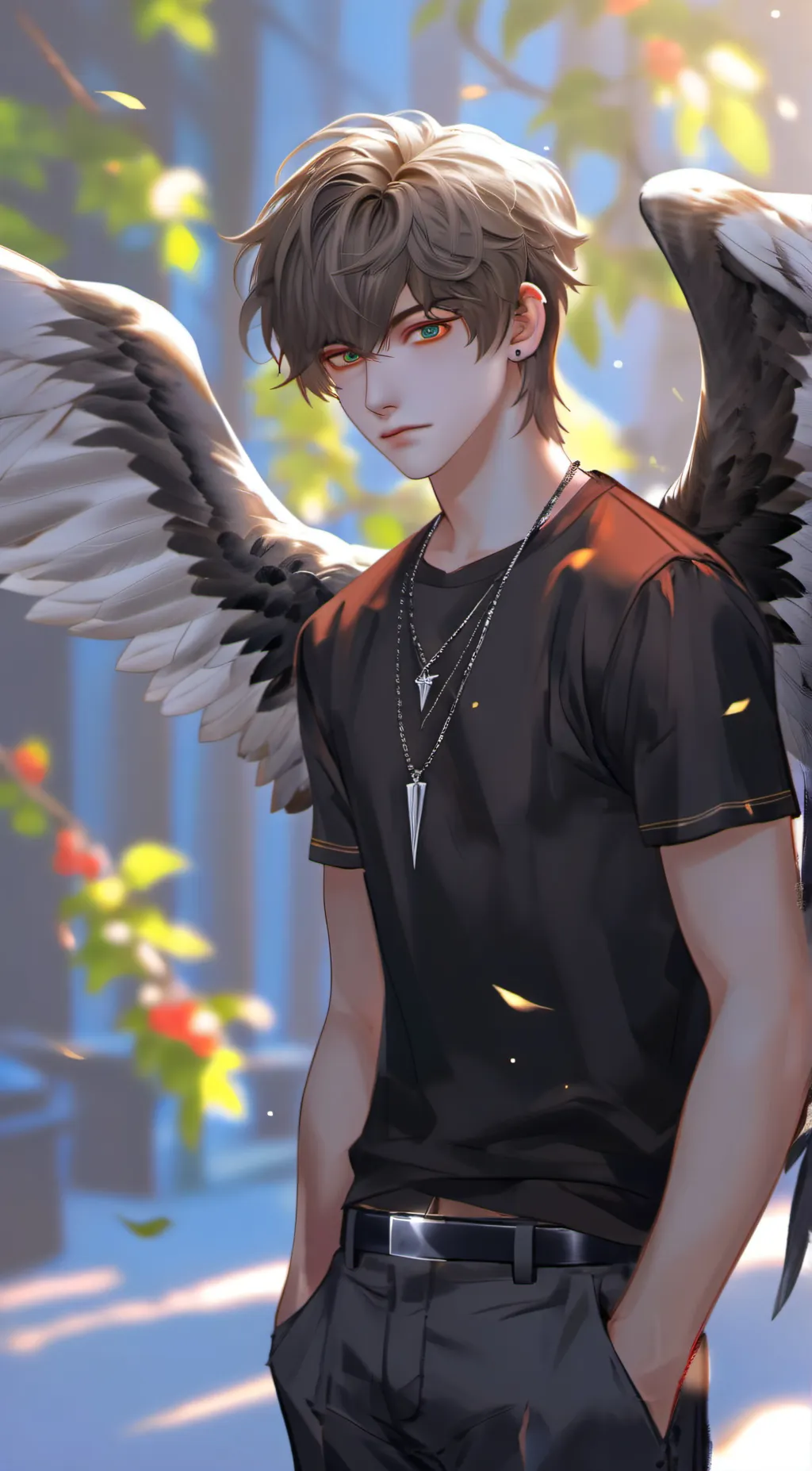 ai character: ein background