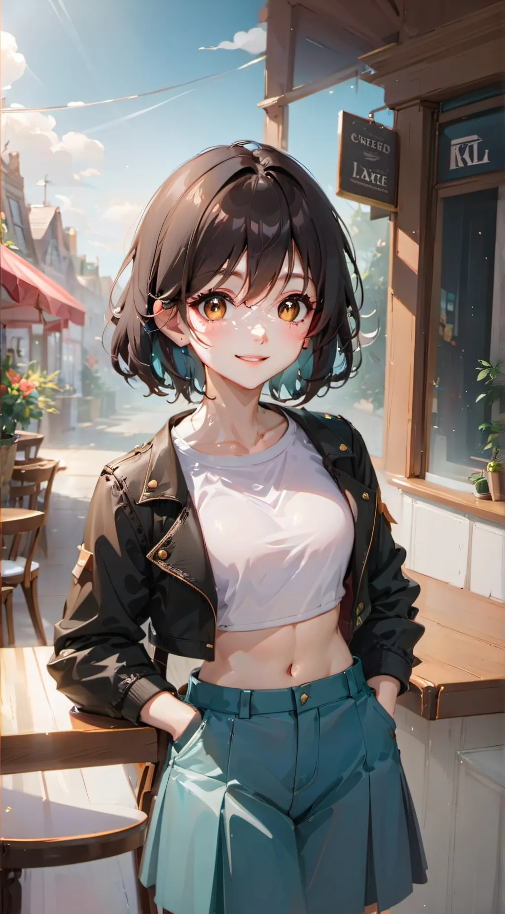 ai character: Kat  background