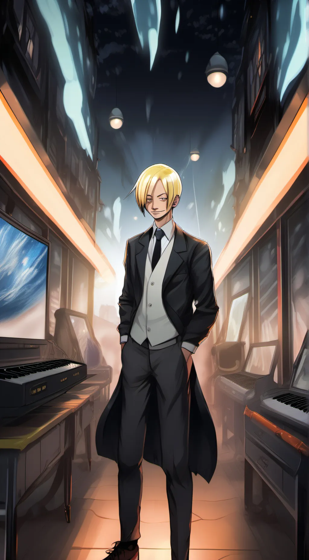 ai character: Sanji background