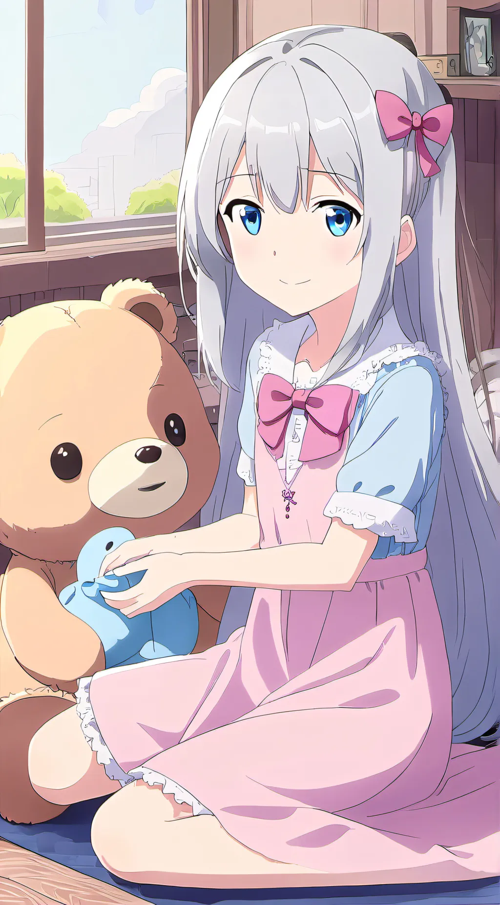 ai character: Izumi Sagiri background