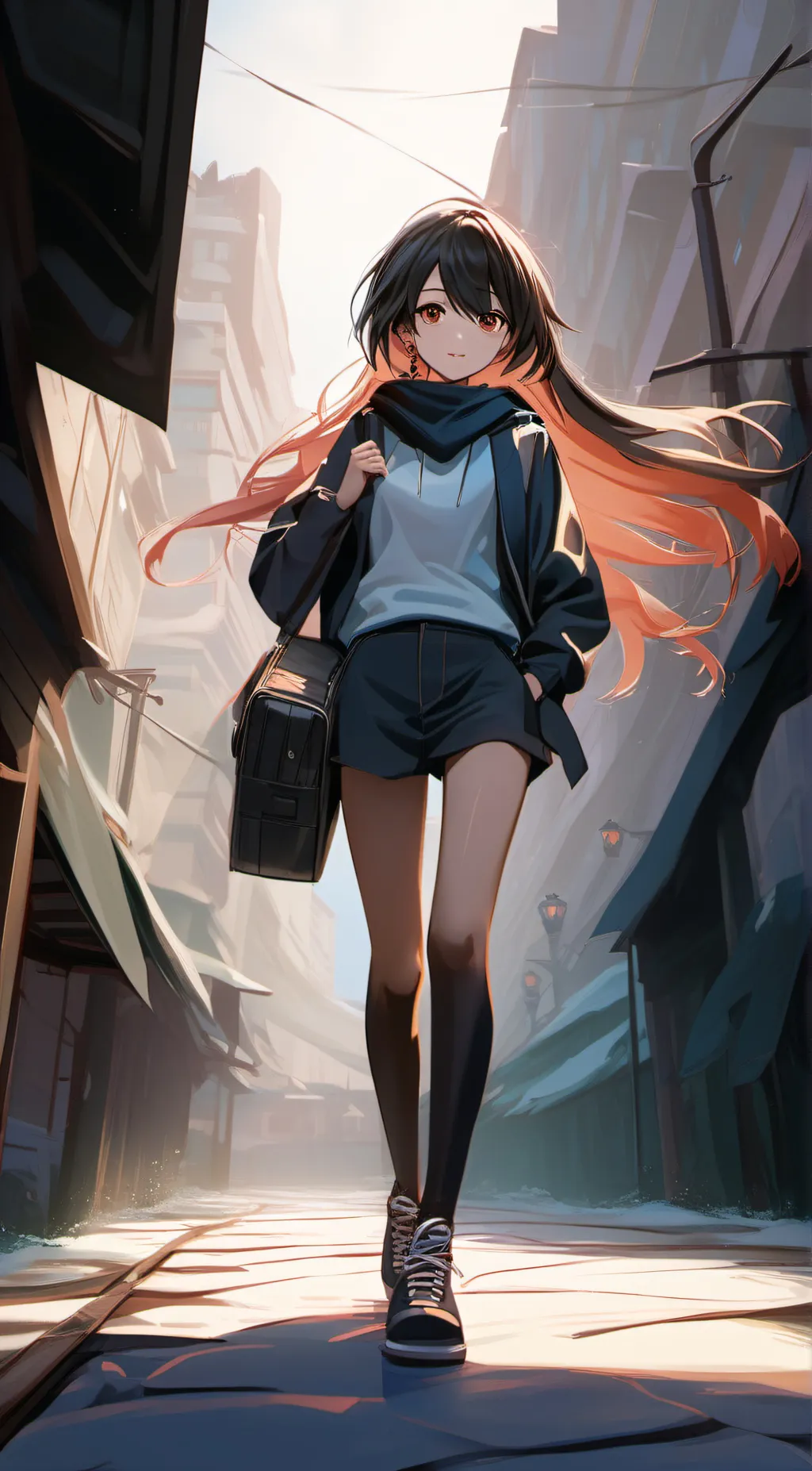 ai character: School Girl background