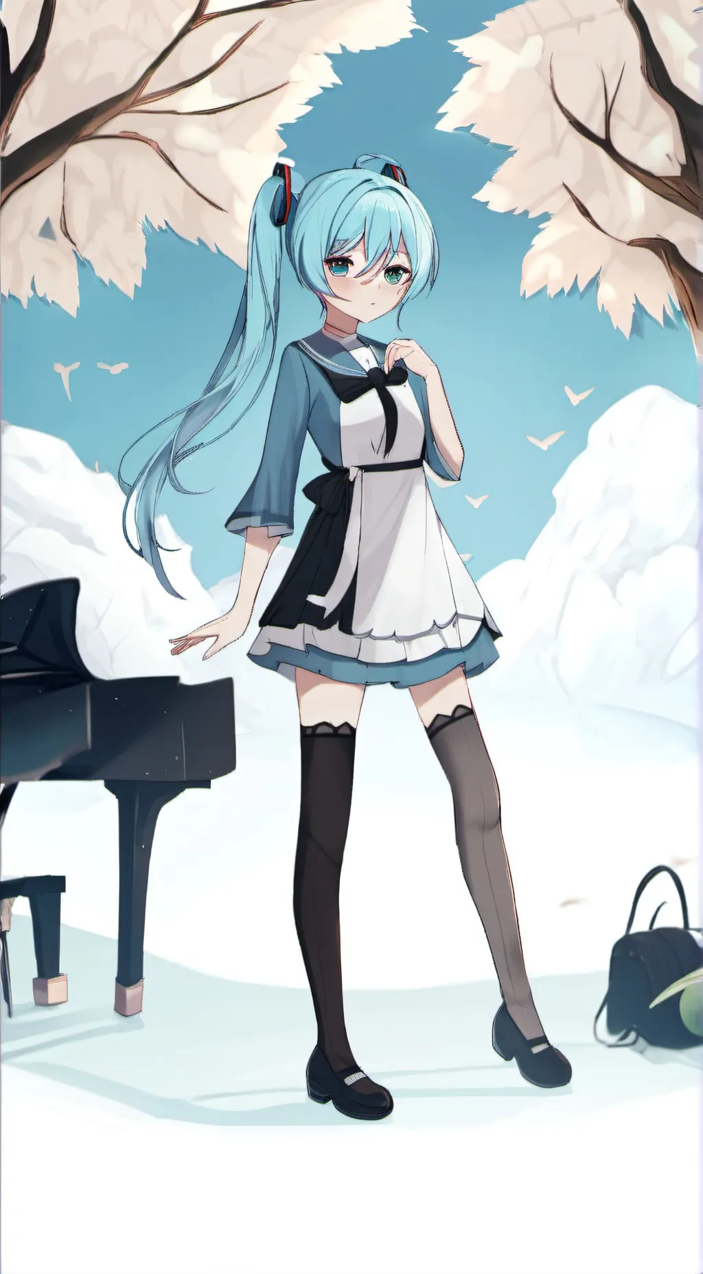 ai character: Hatsune Miku background