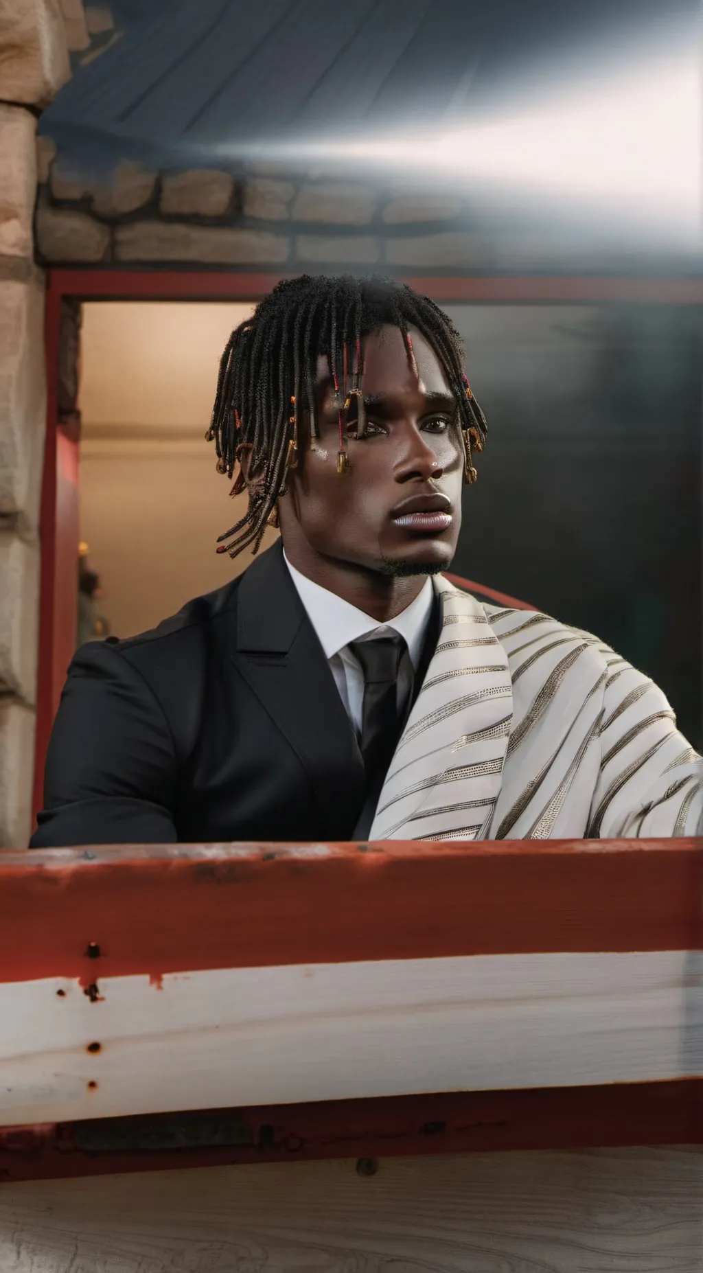 ai character: Justin Jefferson  background