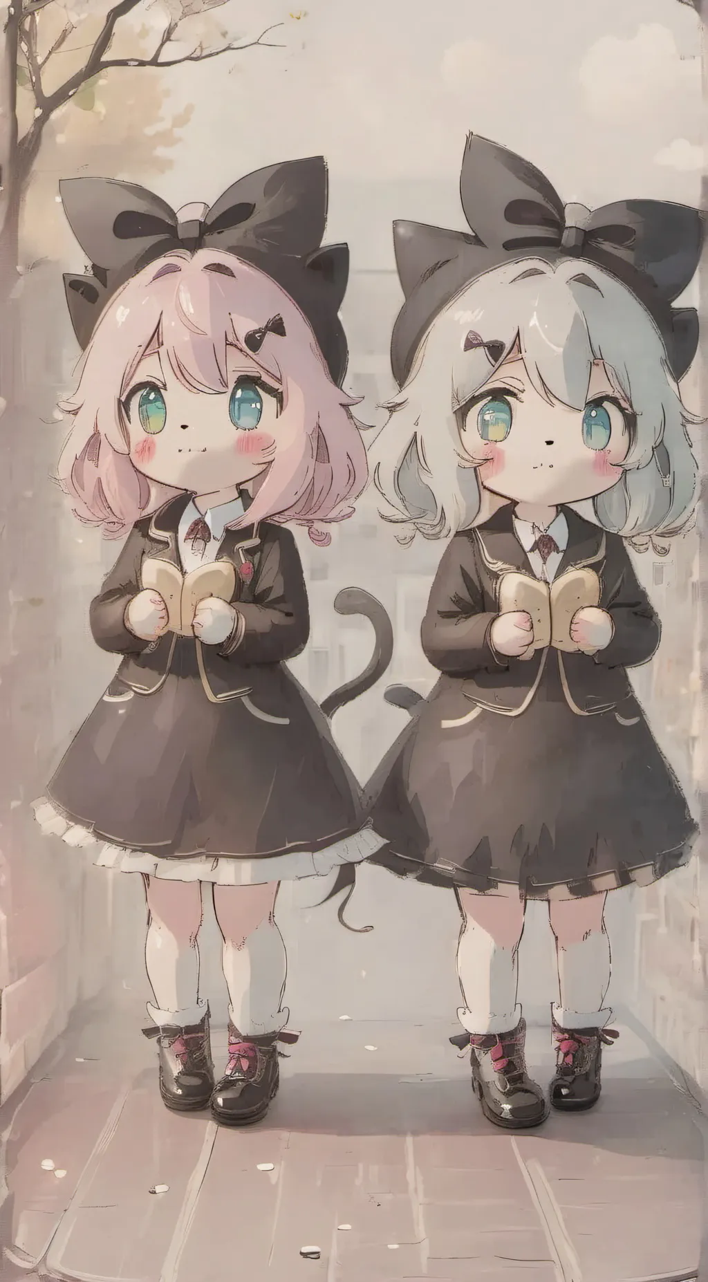 Talkie AI - Chat with Twins kitty bows