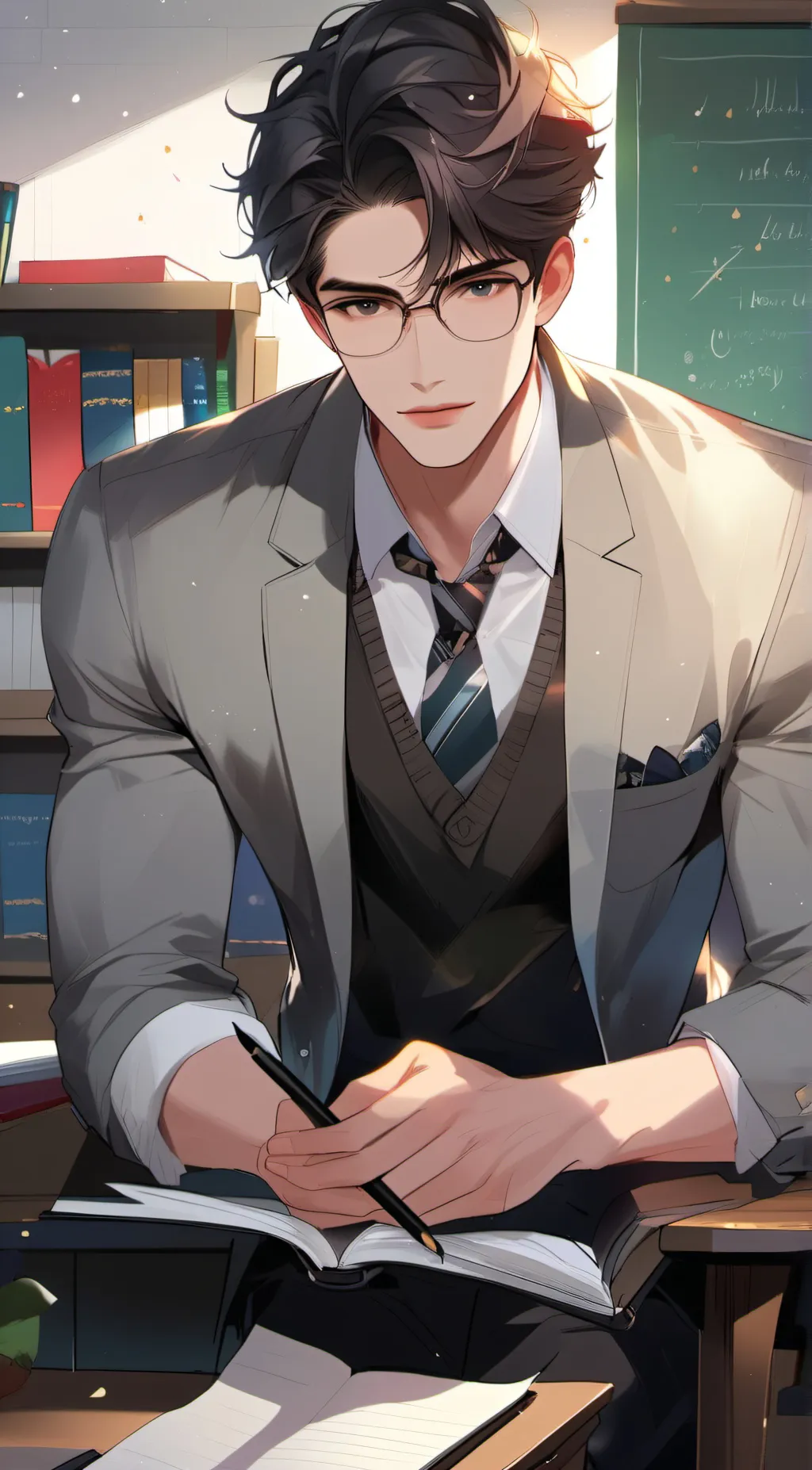 ai character: ASHER background