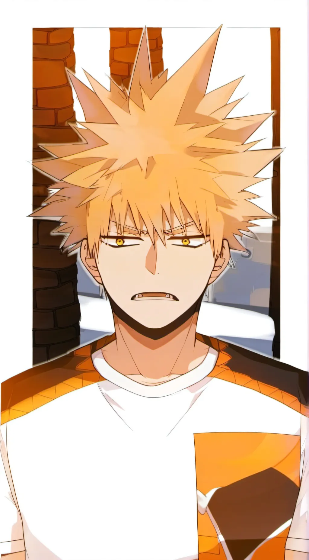 ai character: bakugo  background