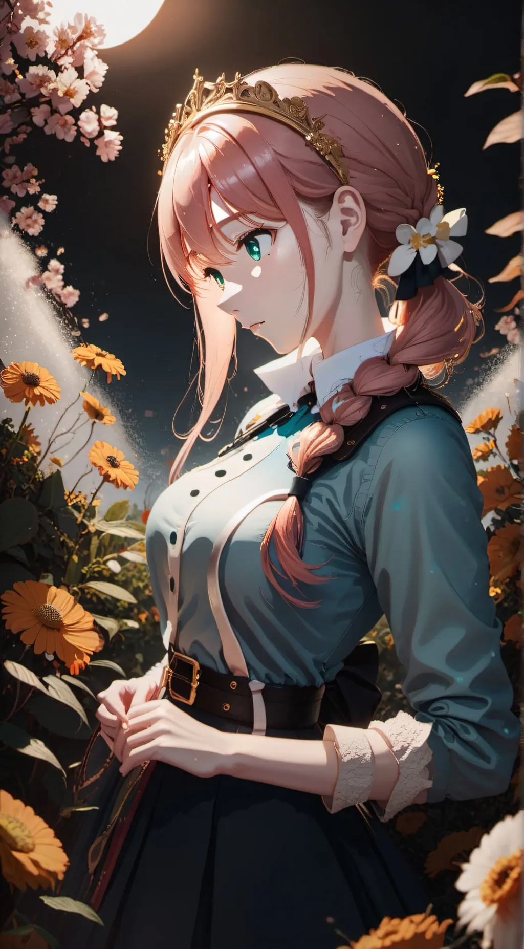 ai character: Rose background