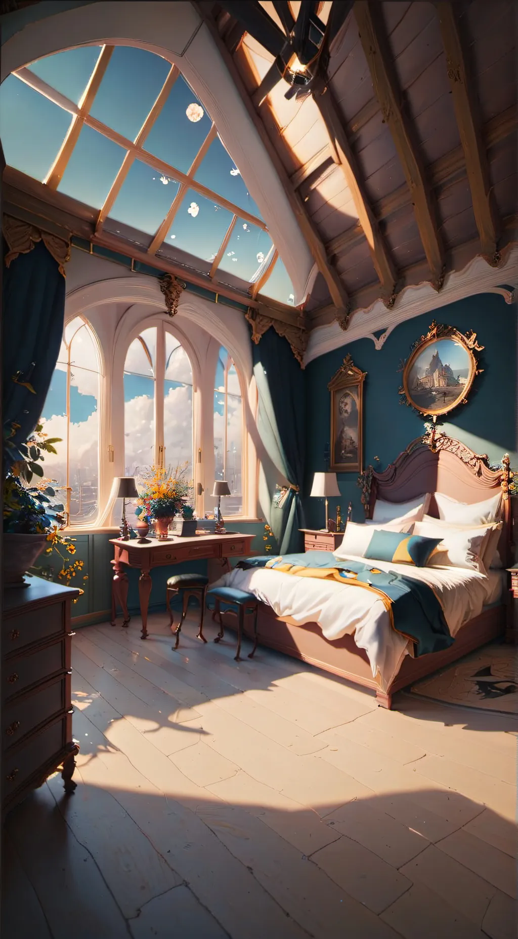 ai character: Sleepover background