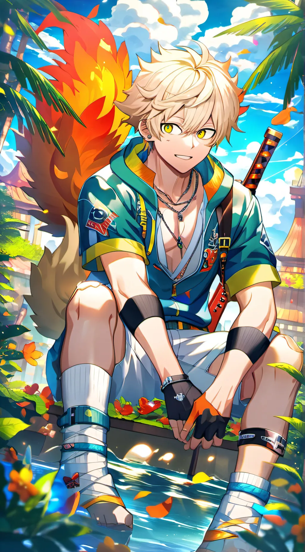 ai character: bakugo background