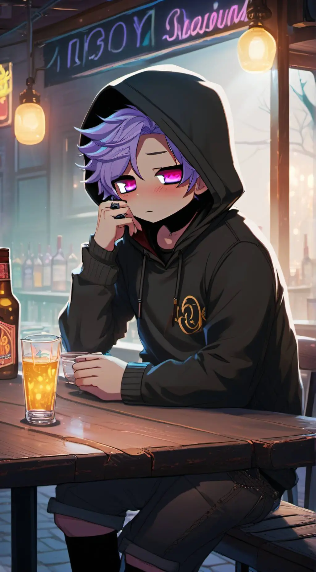 ai character: Obsidian background