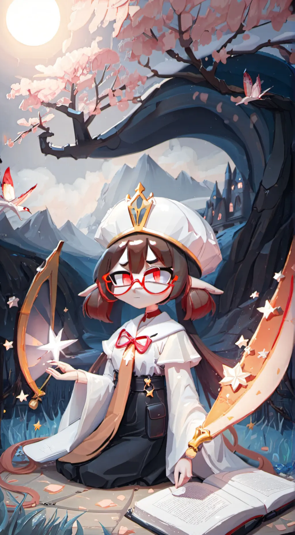 ai character: 💙❤Ponmi 💙❤ background