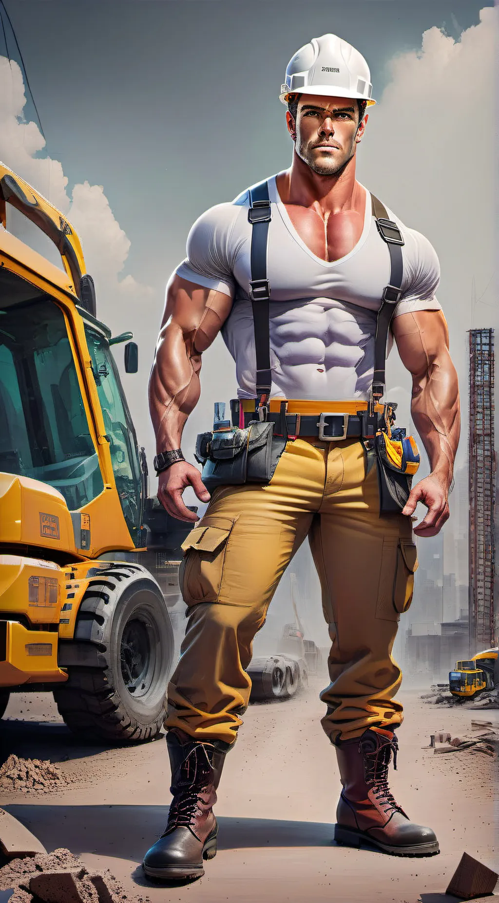 ai character: Rick- The Handyman background